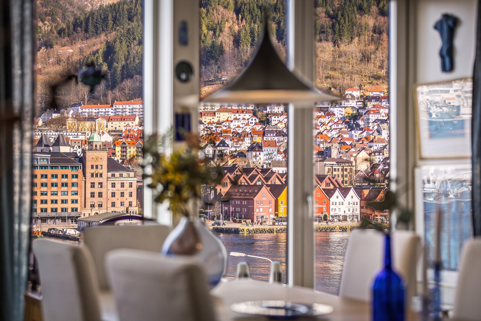 Her får man byen tett på fra spisebordet Galleribilde