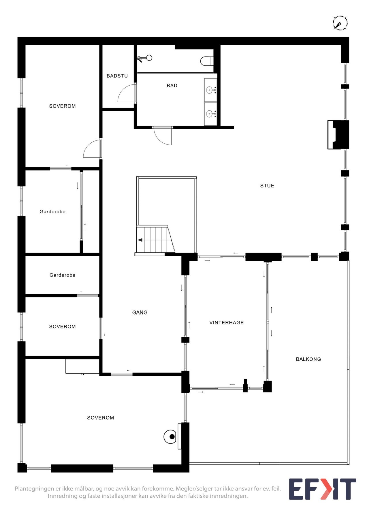 Plantegning - 4.etasje. Galleribilde