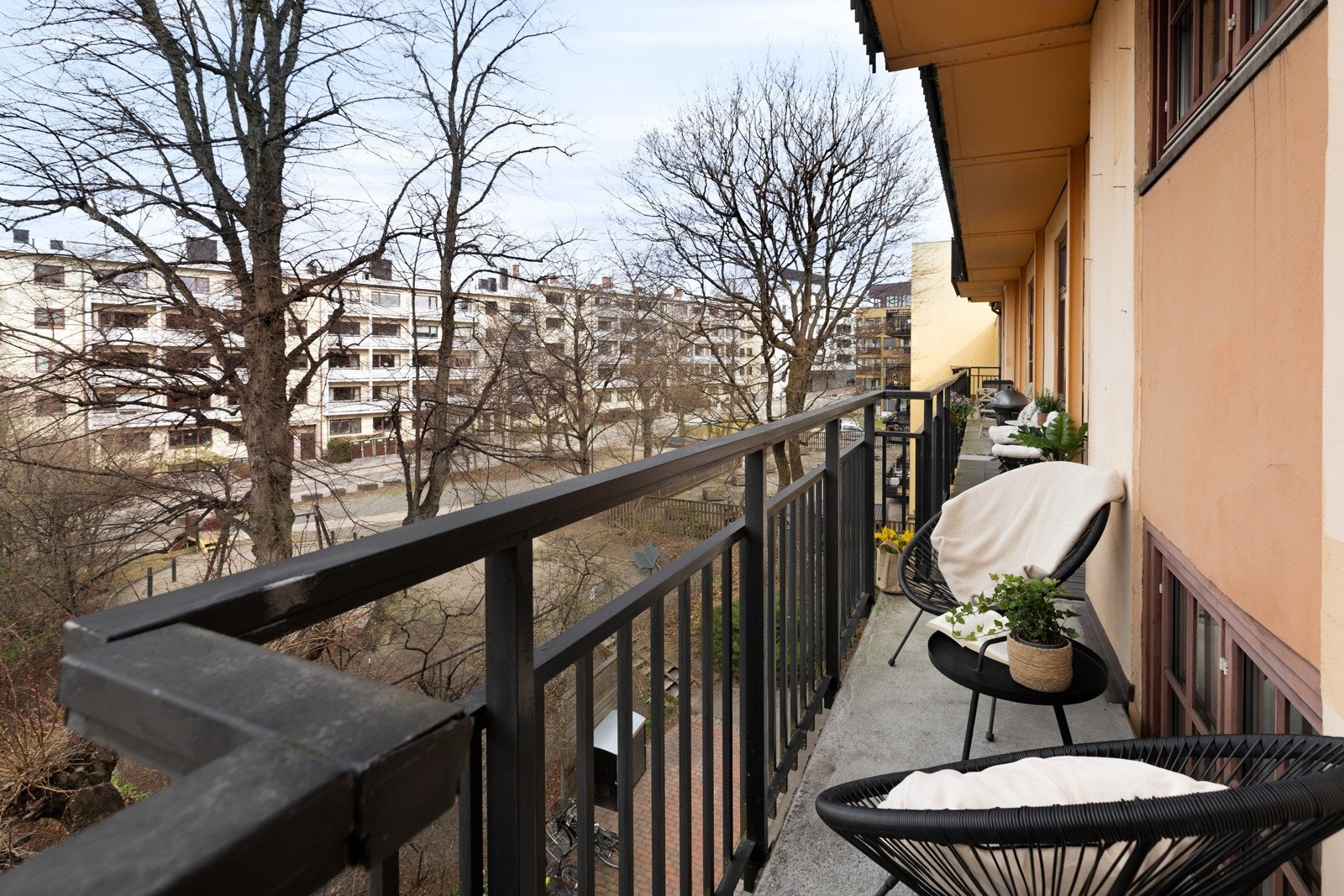 Herlig balkong hvor sommerkveldene kan nytes. Galleribilde