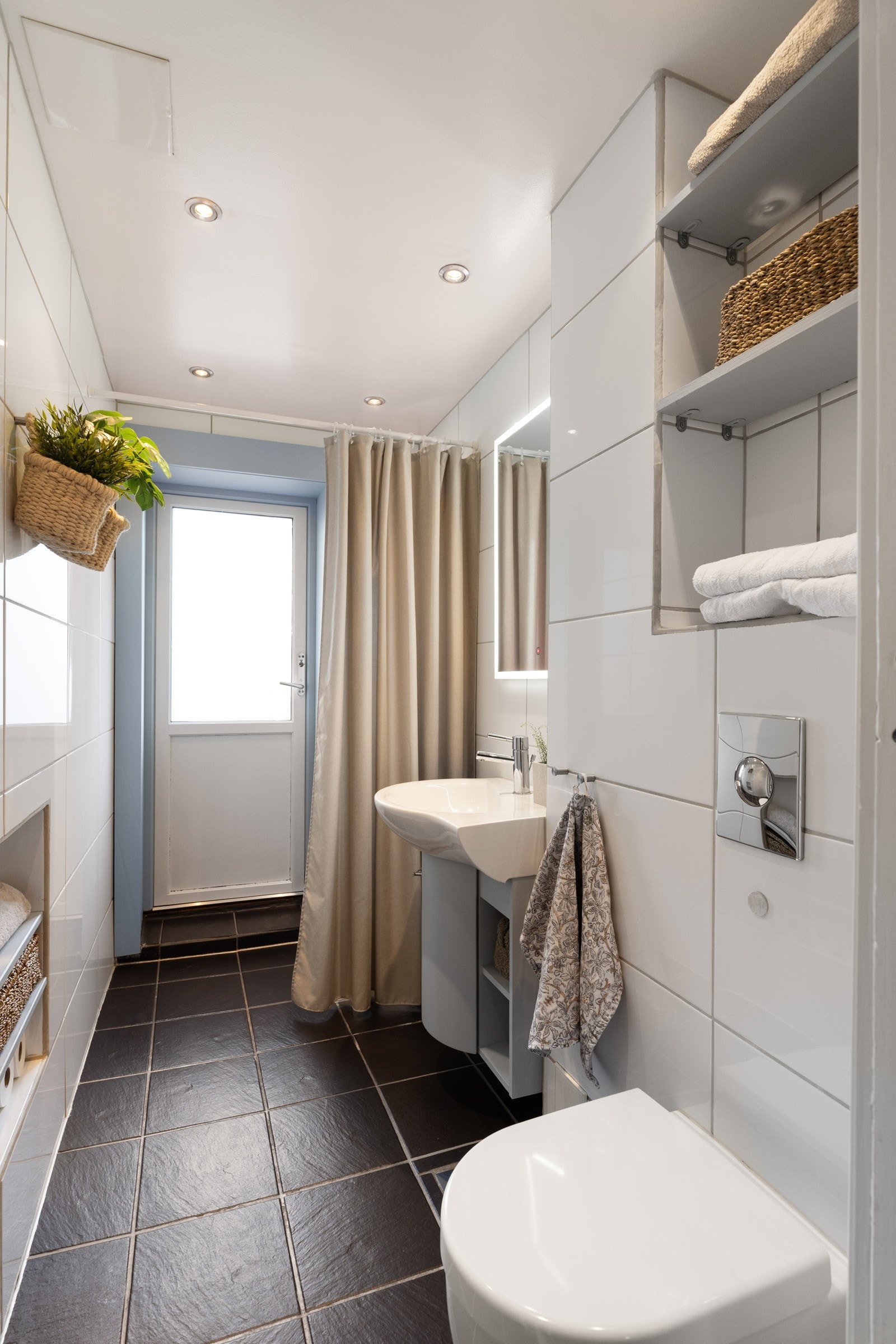 Her har du utgang til felles brannbalkong. Galleribilde