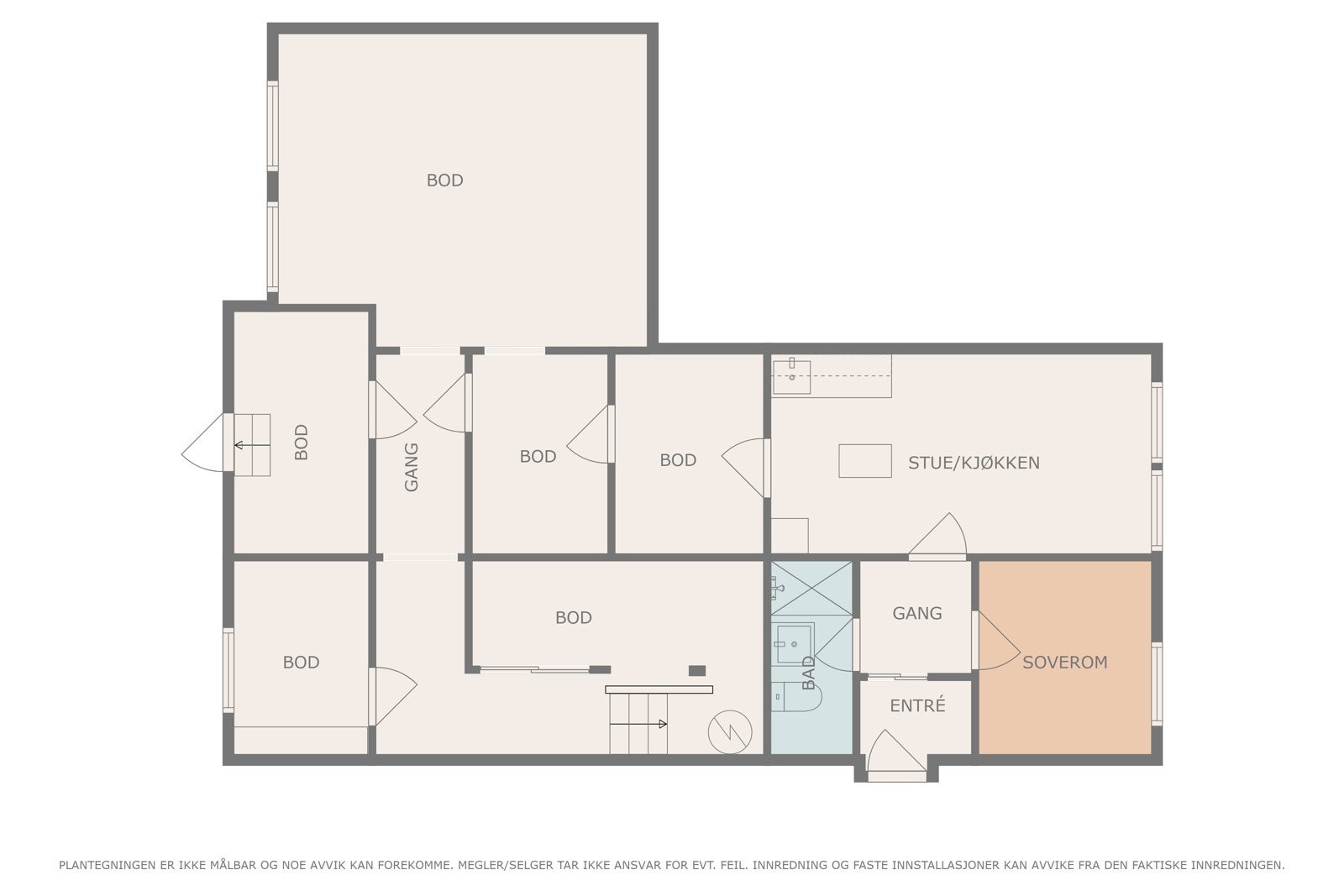 Plantegning kjeller Galleribilde