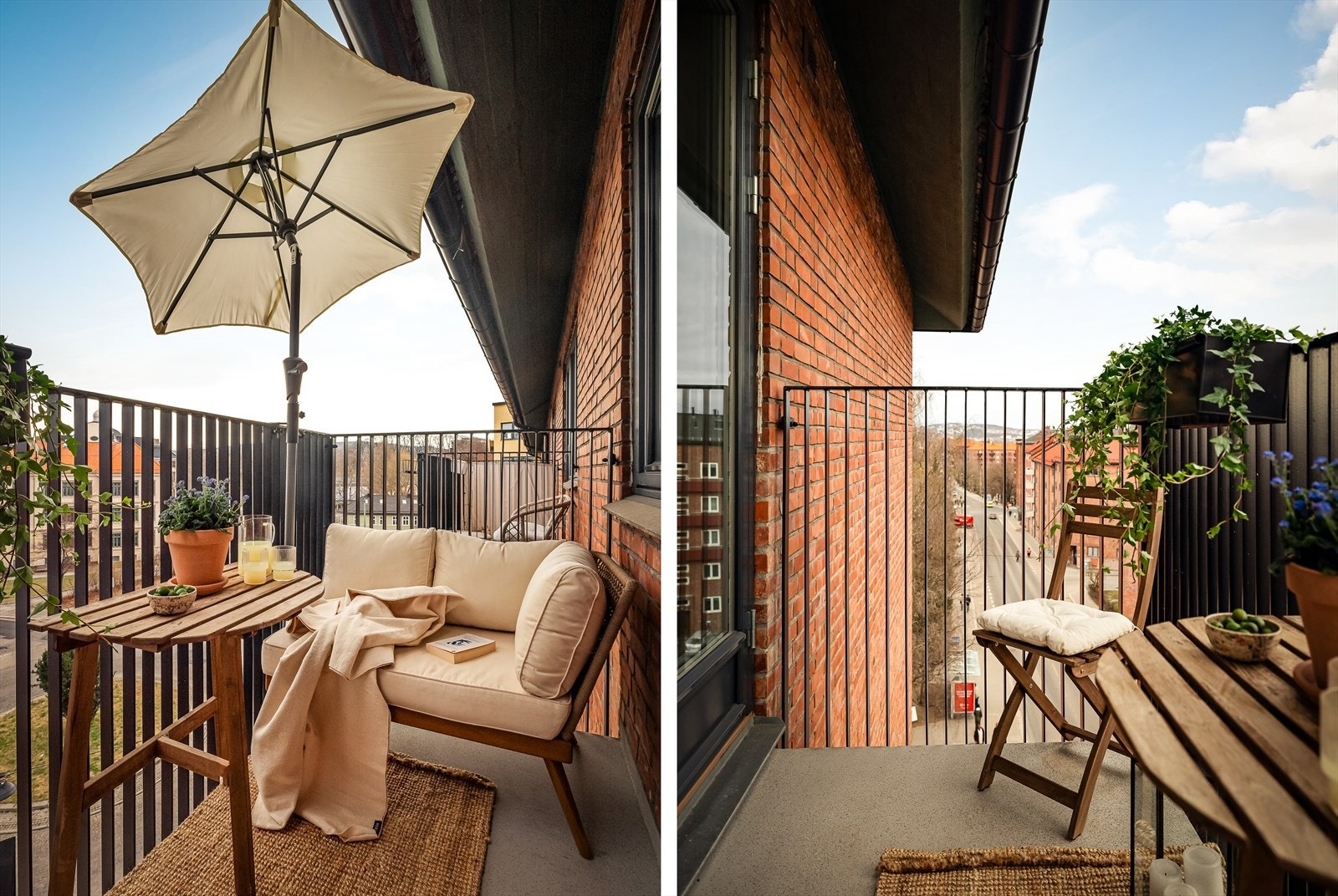 På balkongen kan du virkelig nyte sommeren . Galleribilde