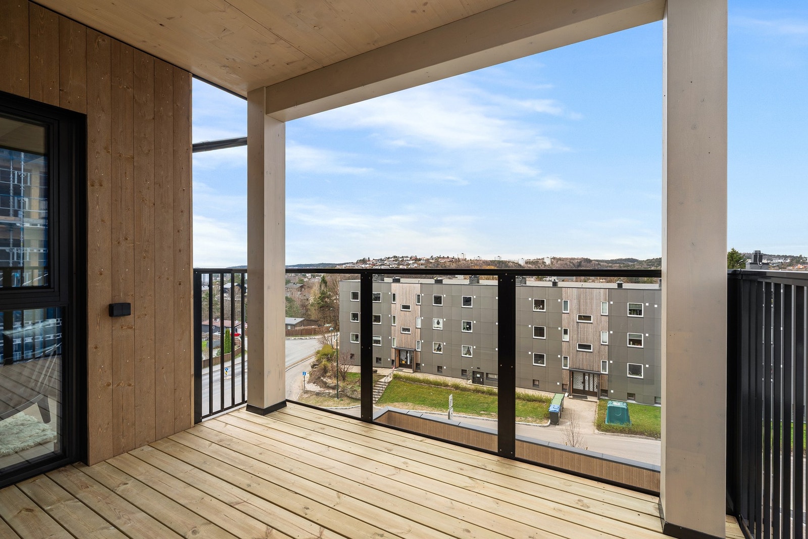 Utsikt fra balkongen Galleribilde