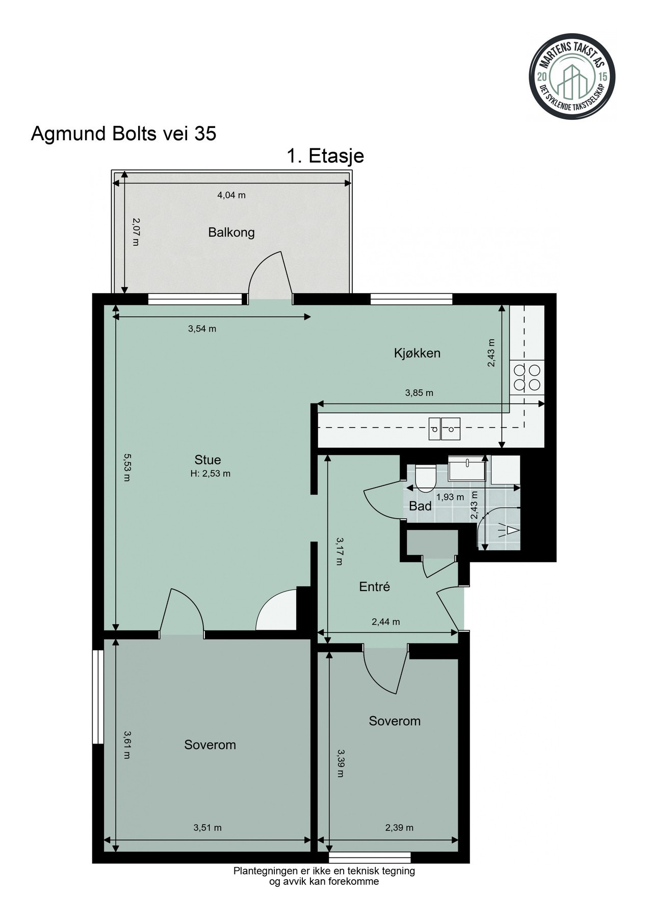 Plantegning Galleribilde