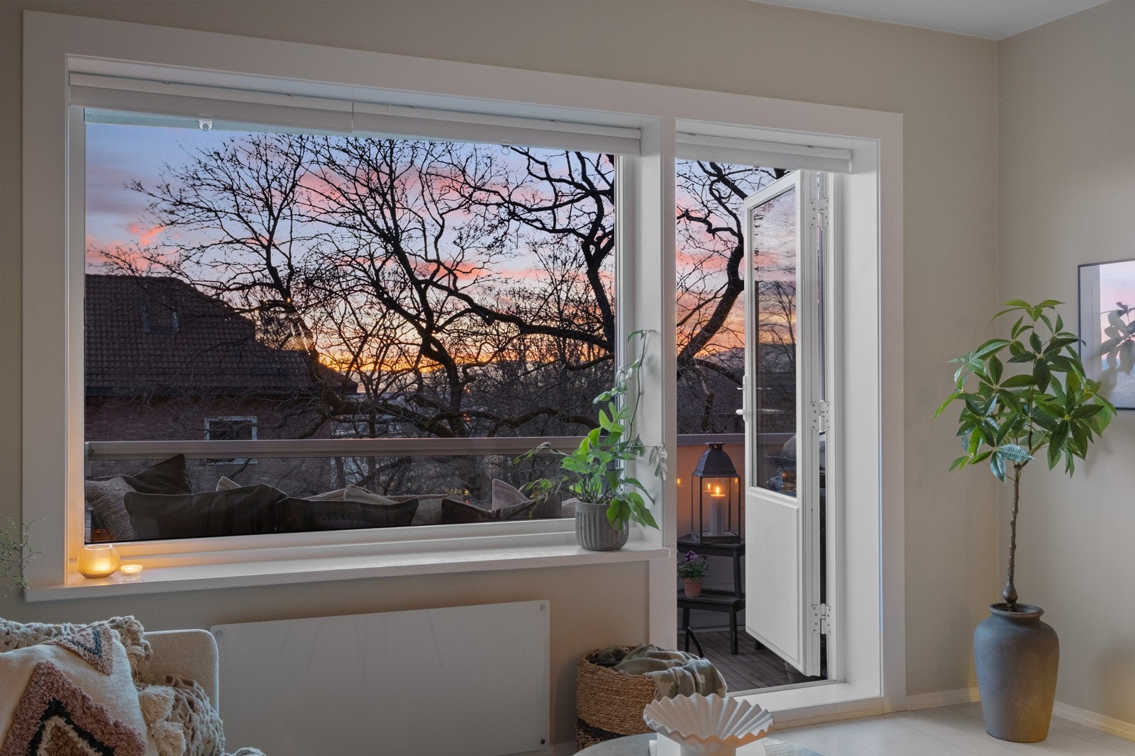 Leiligheten har en luftig beliggenhet og minimalt med innsyn. Galleribilde