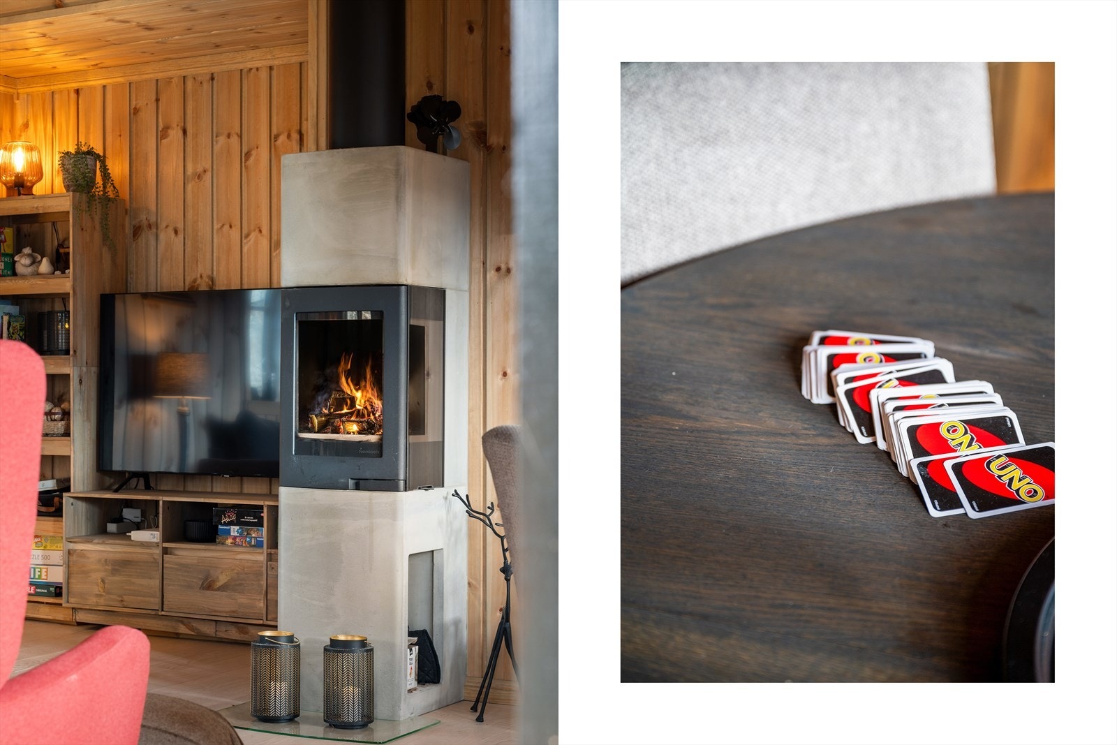 - Herlig peis som skaper hygge og gir god varme på kalde vinterdager - Galleribilde