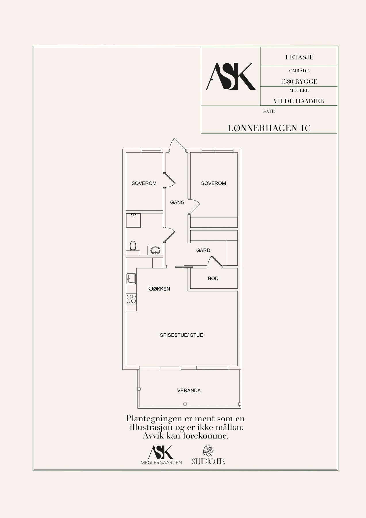 Plantegning. Galleribilde