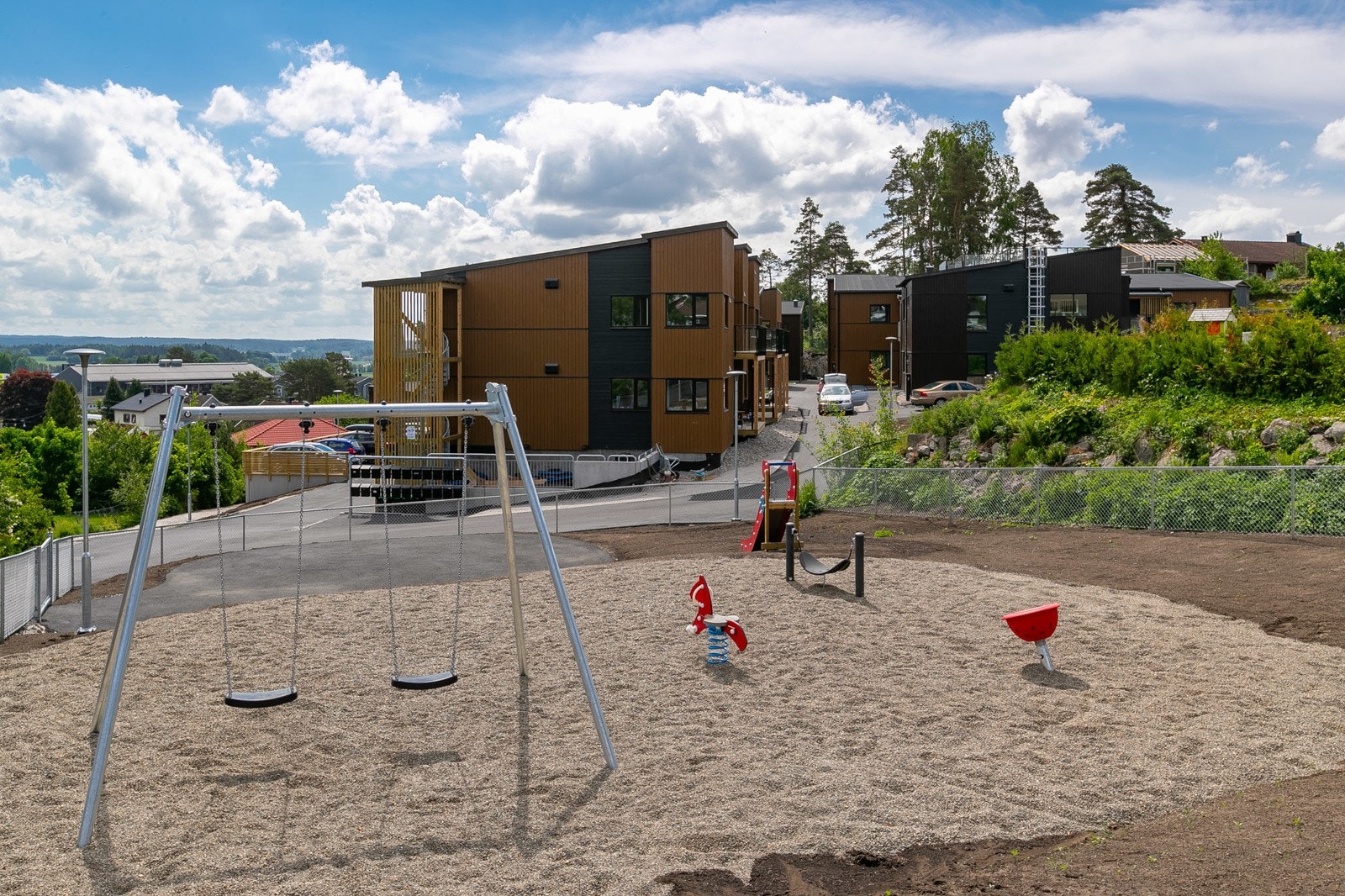 Lekeplassen på fellesområdet Galleribilde