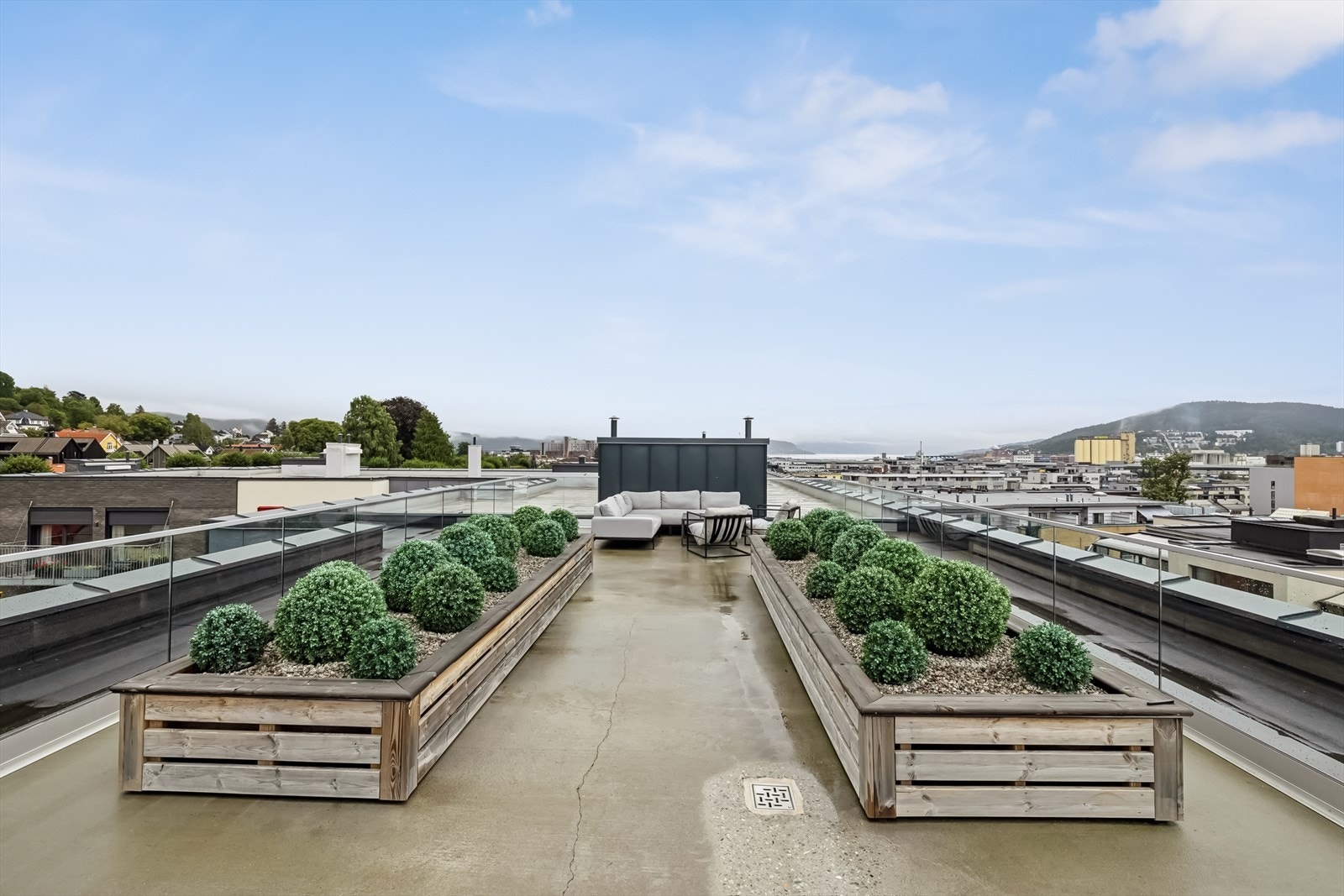 Felles takterrasse for borettslaget. Galleribilde