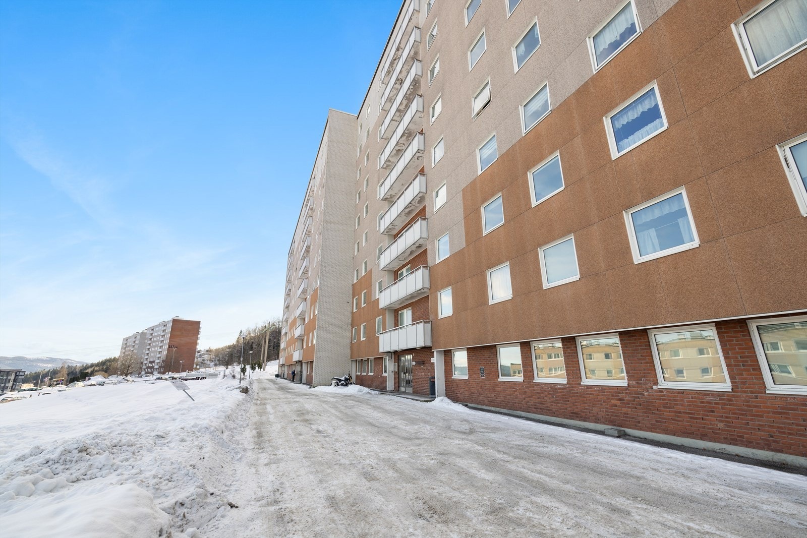 Leiligheten ligger fint til i 5.etg av bygget Galleribilde