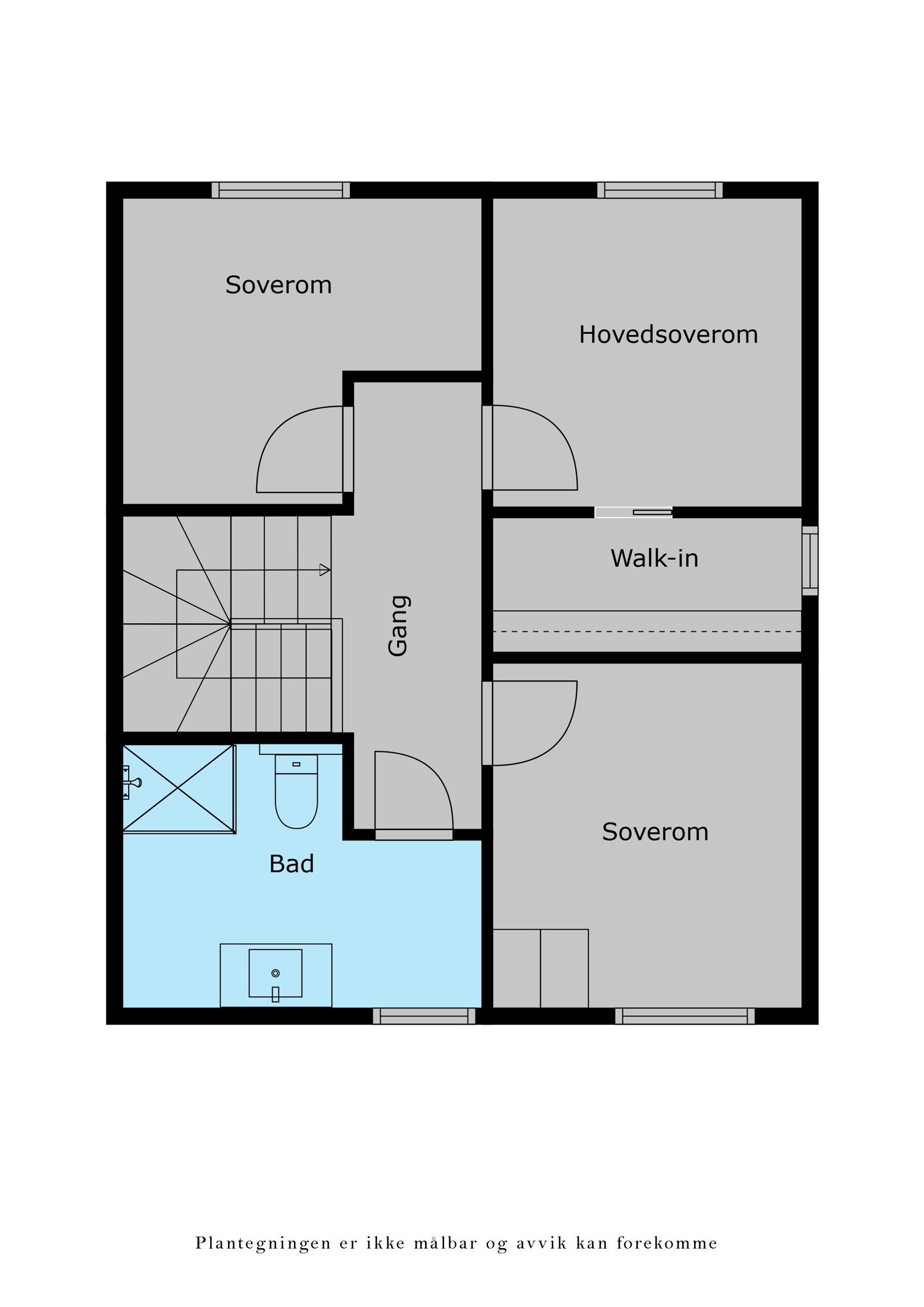 Veiledende plantegning 2.etg Galleribilde