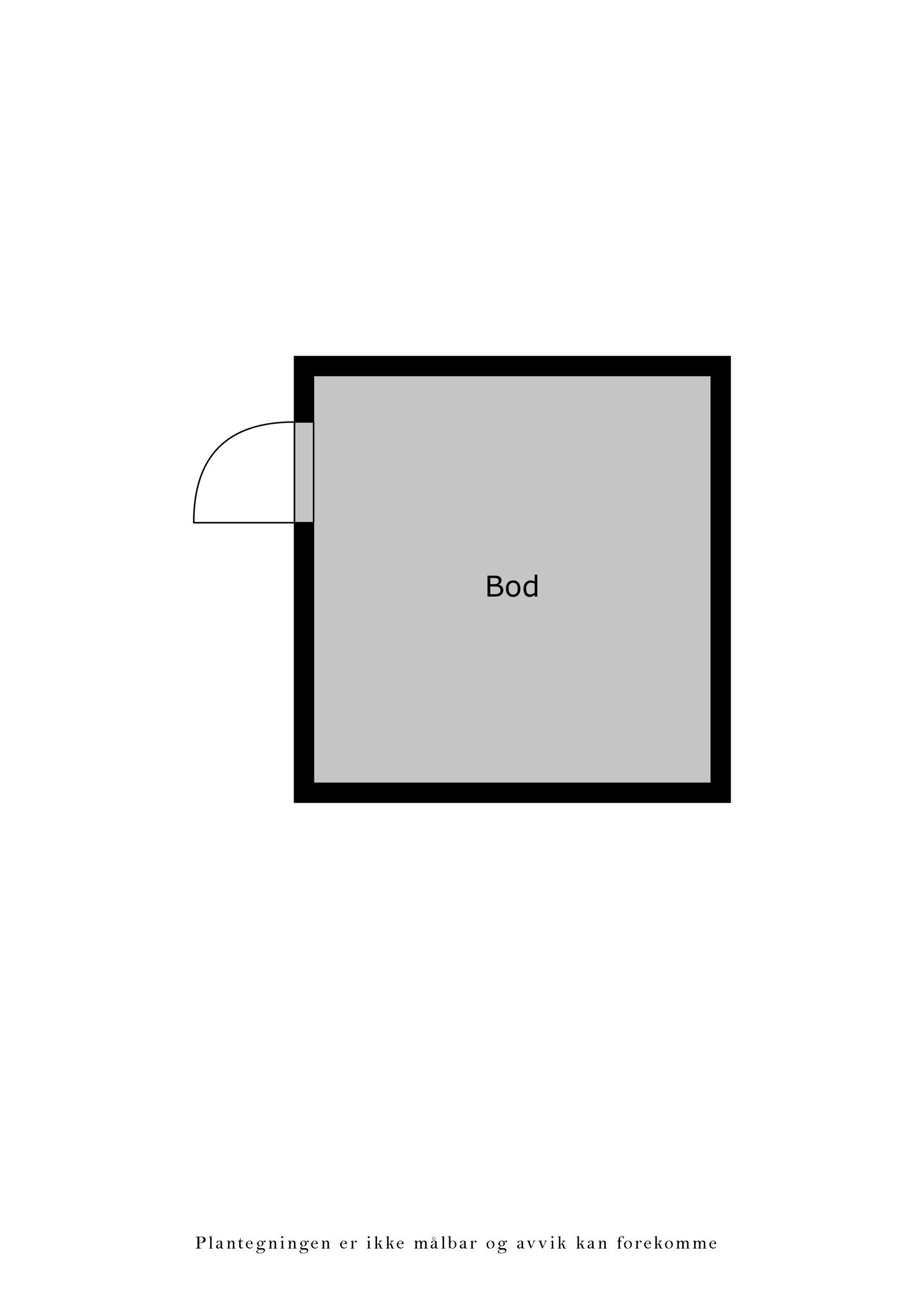 Veiledende plantegning Bod Galleribilde