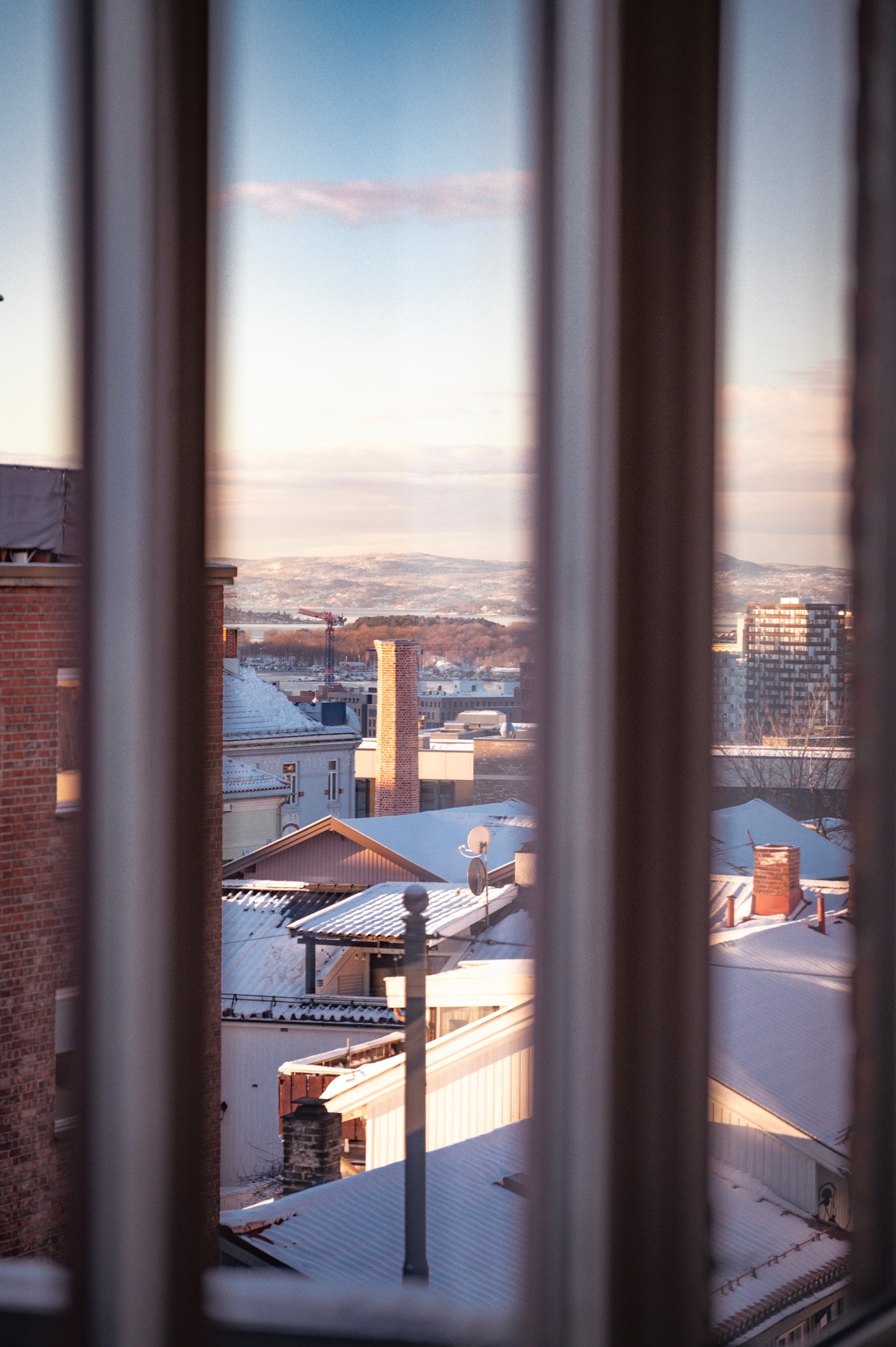 Nydelig utsikt over byen. Galleribilde