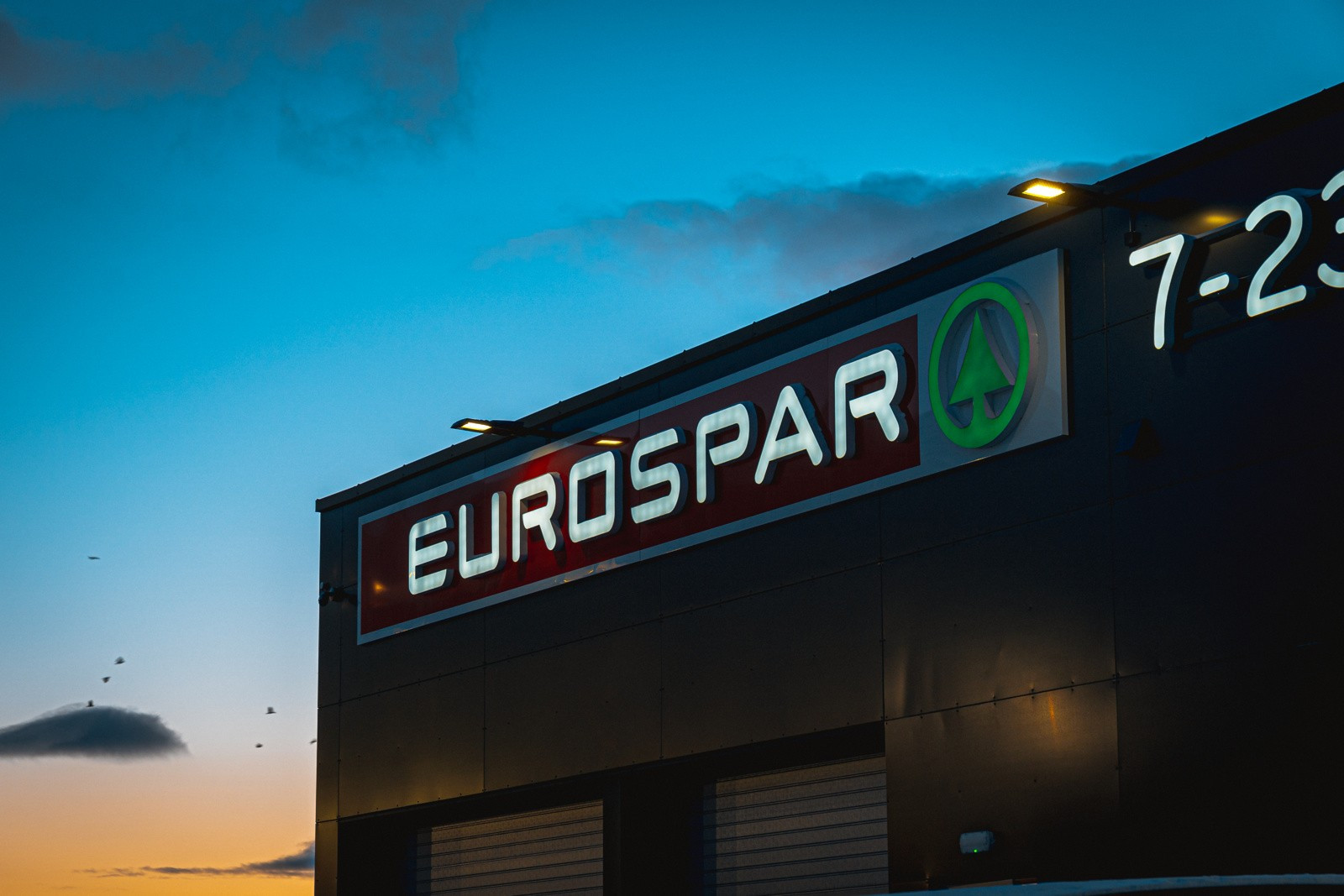 Eurospar i umiddelbar nærhet.