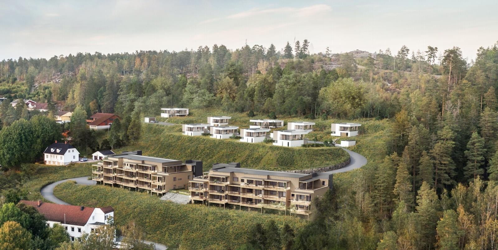 Illustrasjon av tomteområdet Galleribilde