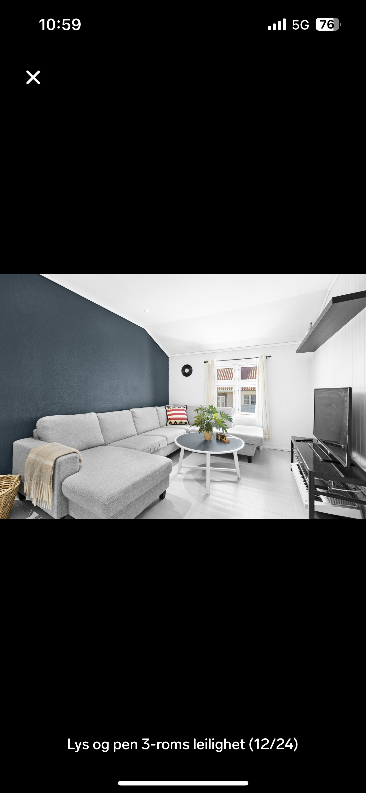 Lys og pen 3 roms leilighet Galleribilde