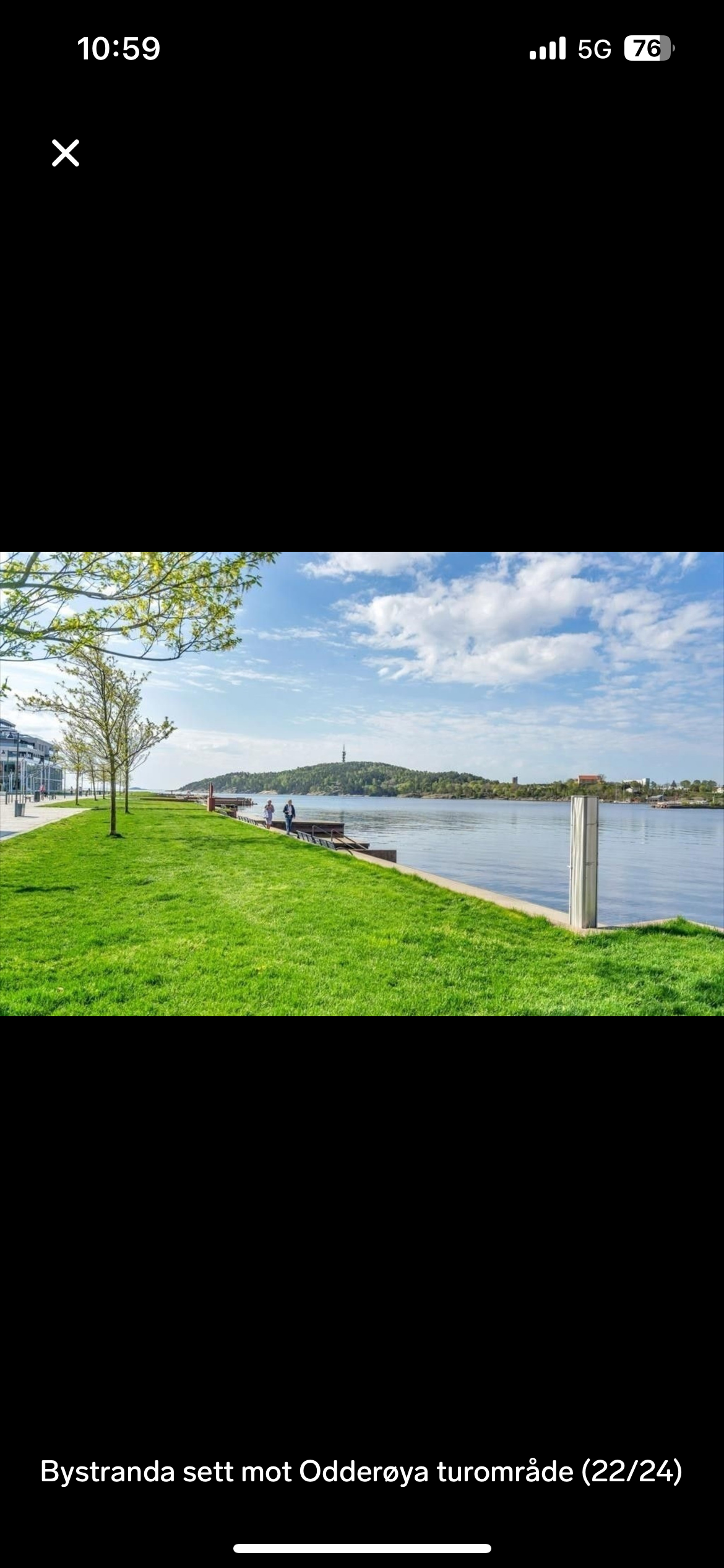 Bystranda sett mot Odderøya Galleribilde