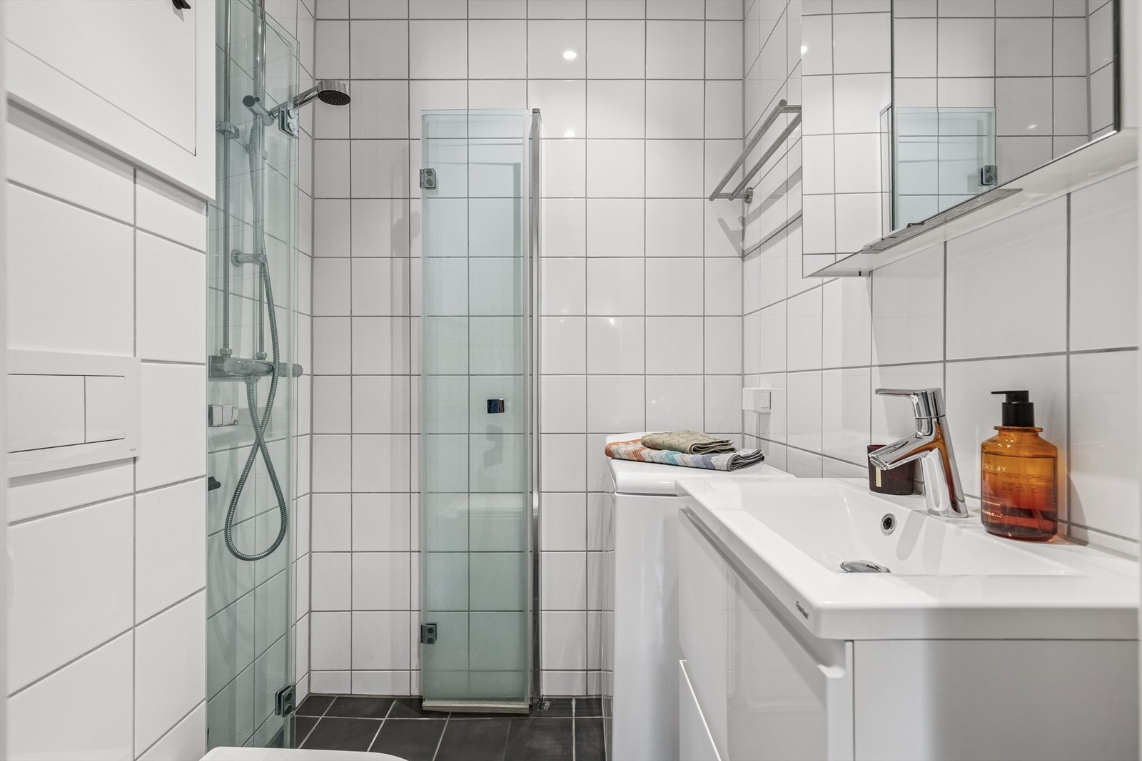 Flislagt bad pusset opp i regi av borettslaget i 2019 Galleribilde