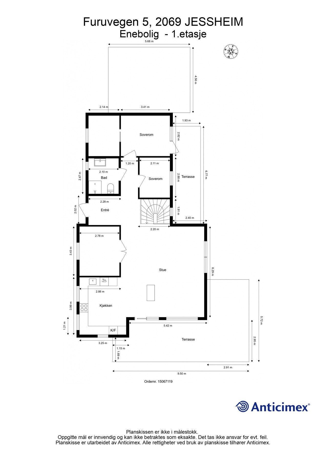 Plantegning 1. etasje. Galleribilde