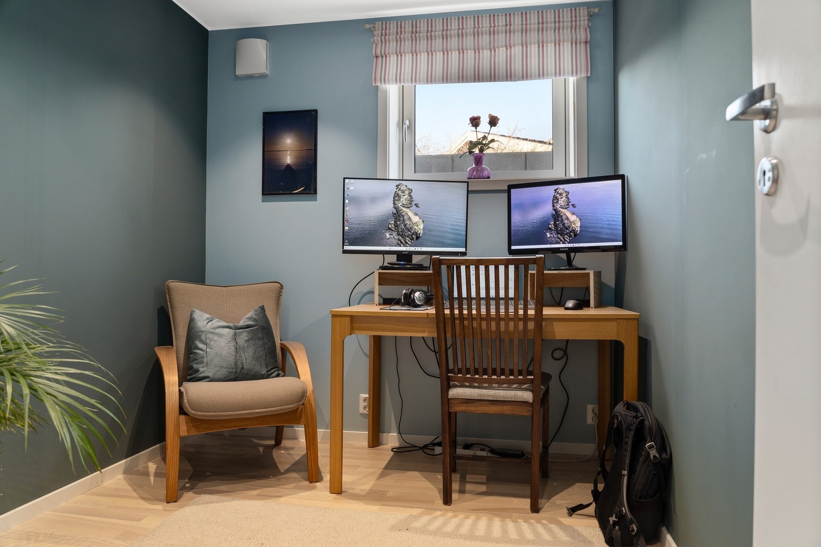 Her har du muligheter for kontor, hobbyrom eller kanskje treningsrom? Galleribilde