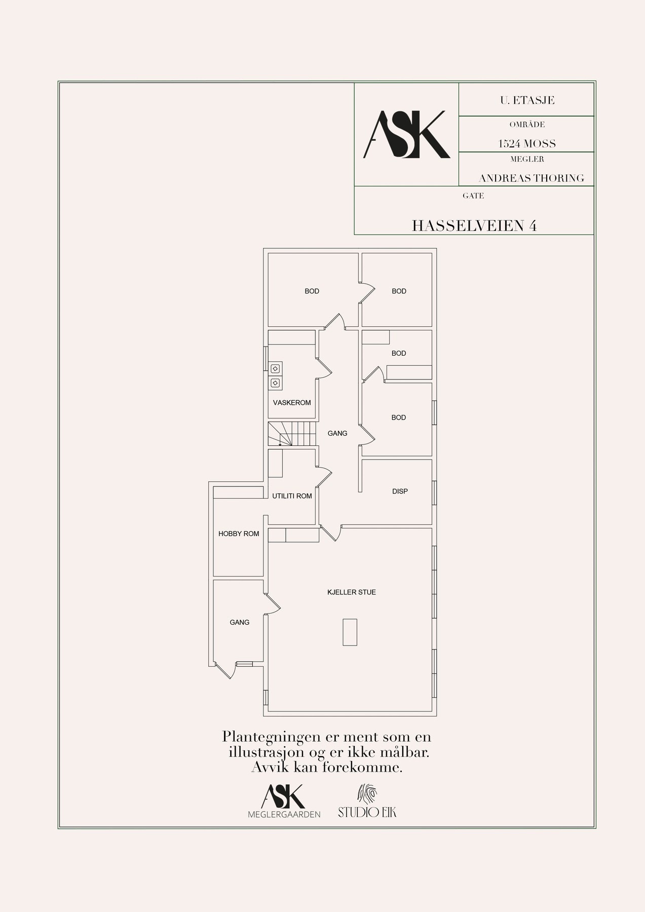 Plantegning kjeller Galleribilde
