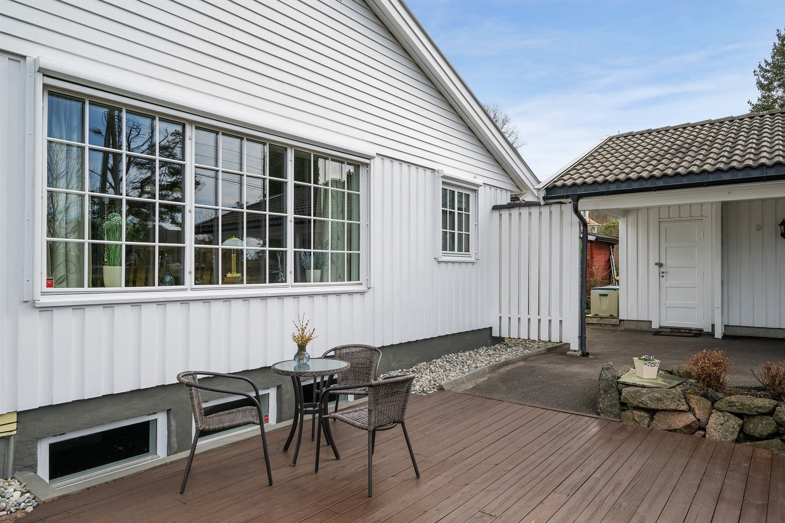 Hyggelig uteplass. Galleribilde