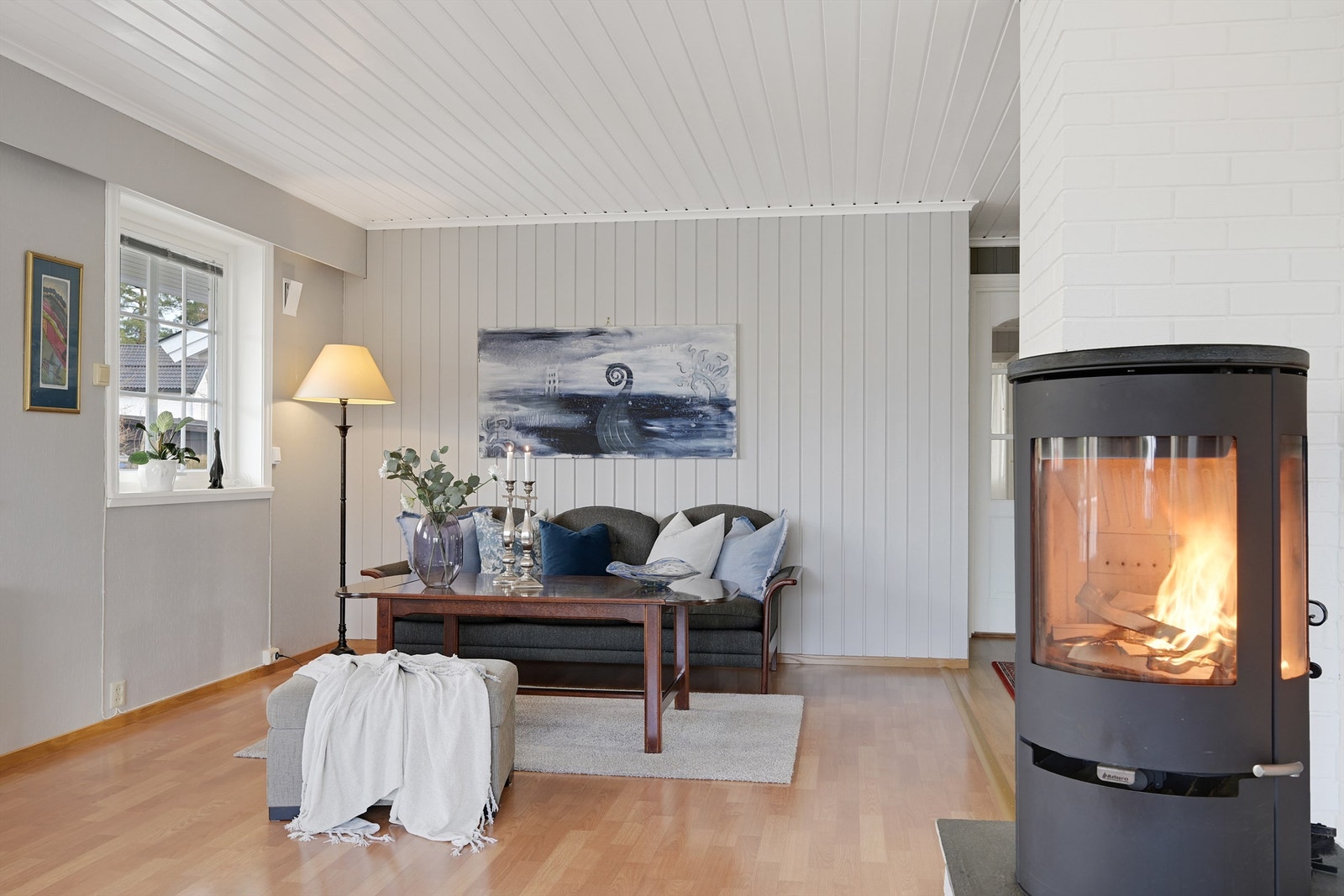 Deilig peis som varmer godt gjennom sommerhalvåret. Galleribilde