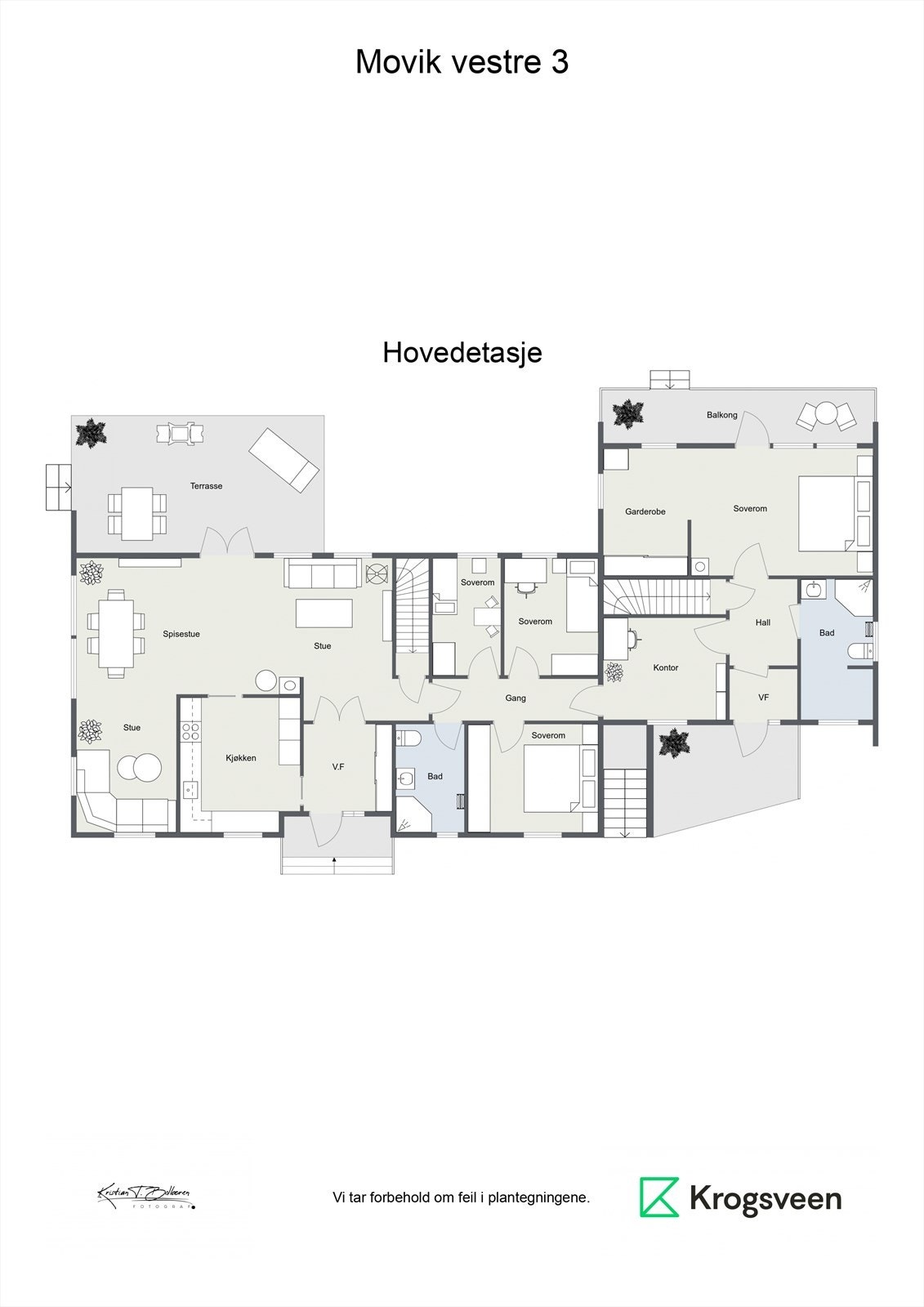 Planskisse 1. etasje. Galleribilde