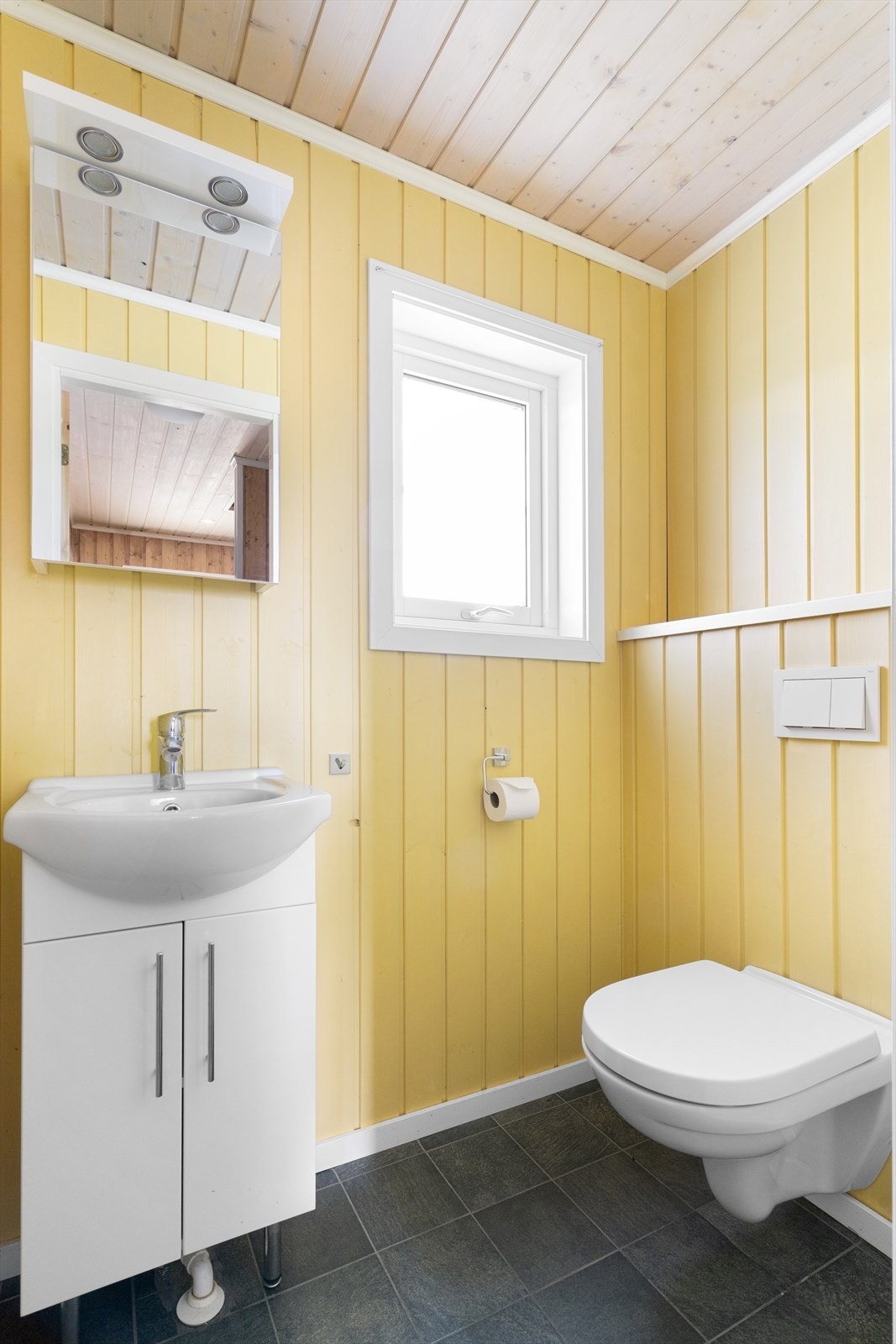 Ekstra/adskilt toalettrom, som i praksis kan fungere som et bad nr 2 ved tannpuss, kveldsstell mv. Galleribilde