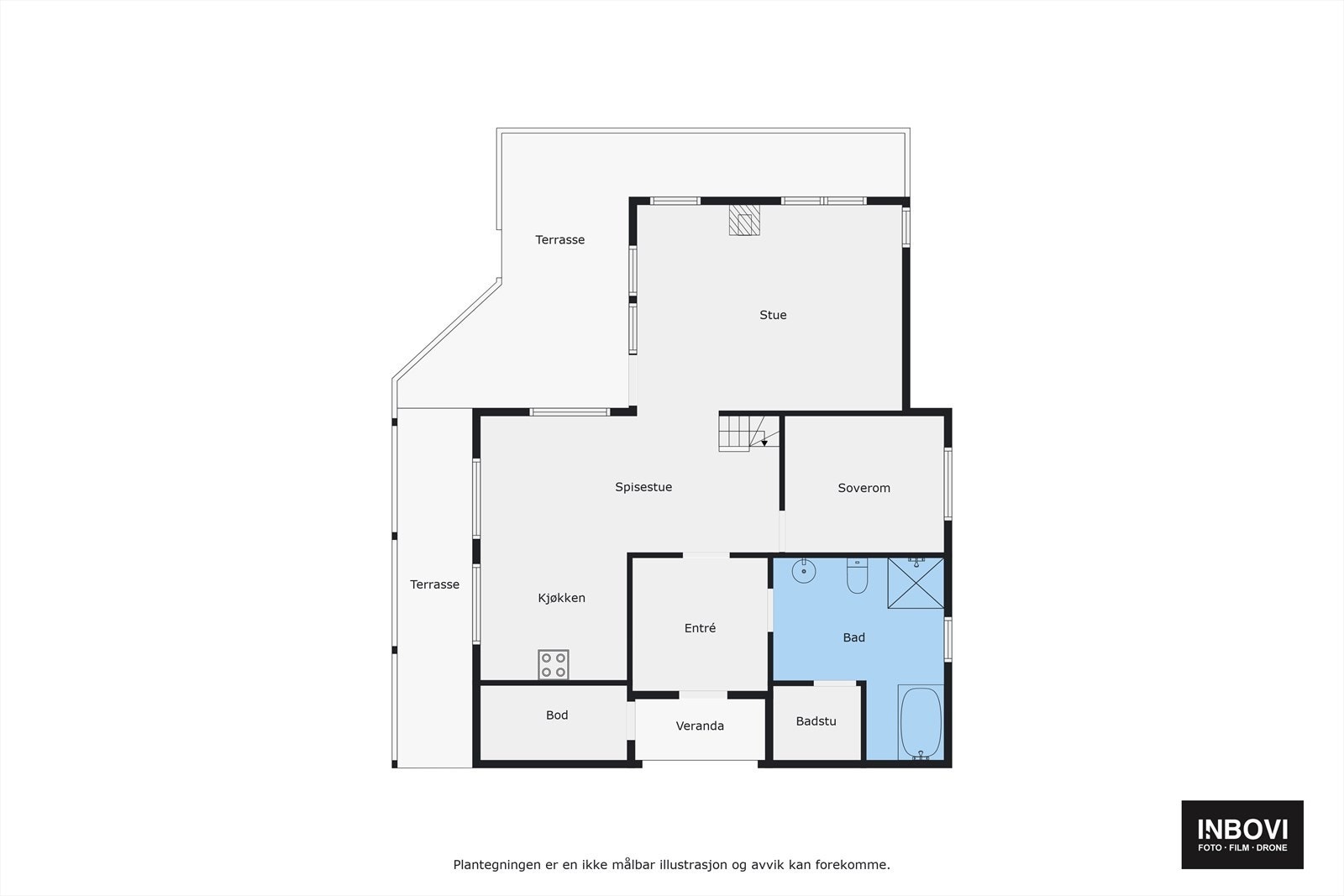 Plantegning 1.etg Galleribilde