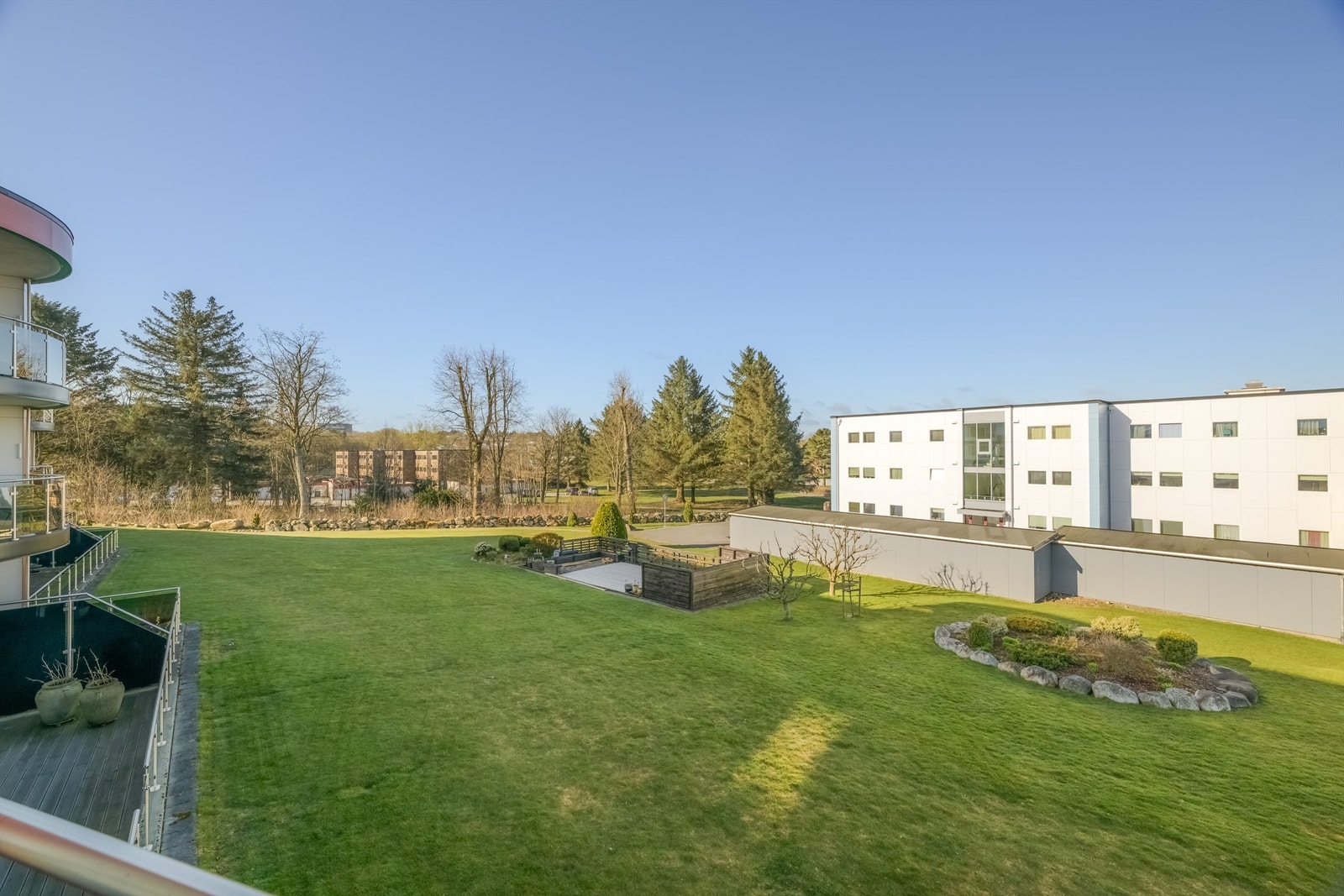 Utsikt fra balkong Galleribilde