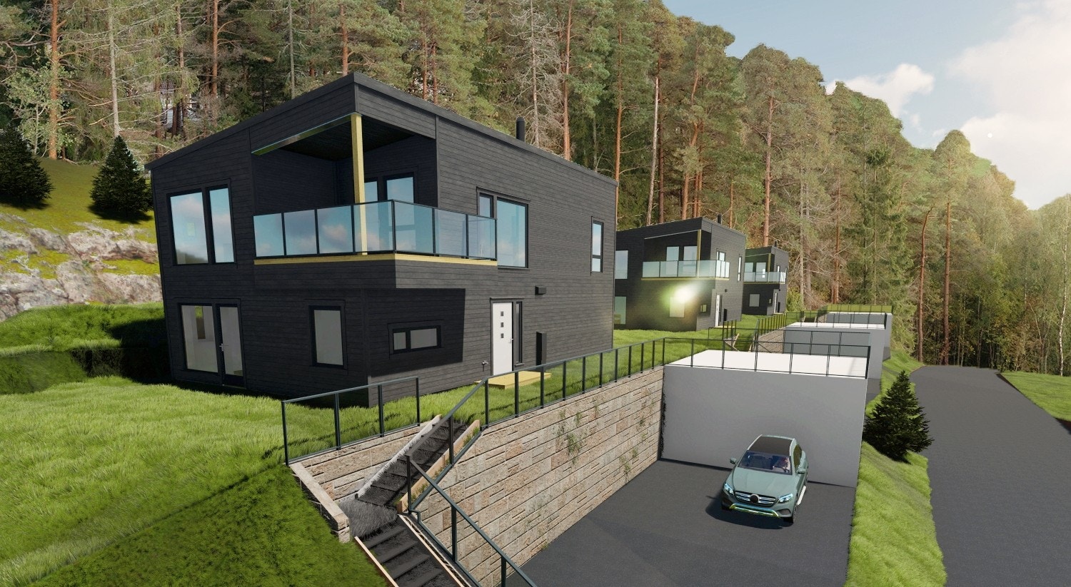 Illustrasjon av hustype Arwen ABC-hus Galleribilde