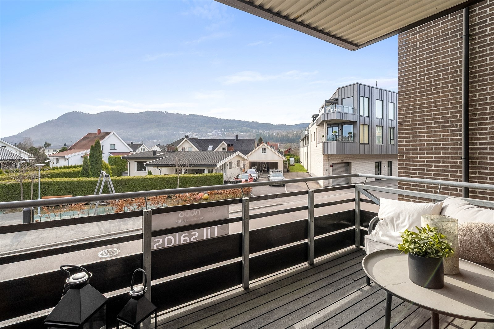 Romslig overbygget balkong Galleribilde