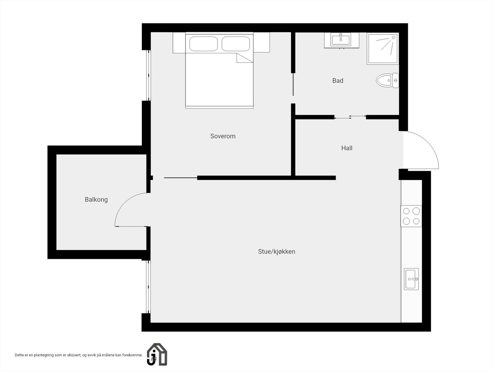 Plantegning Galleribilde