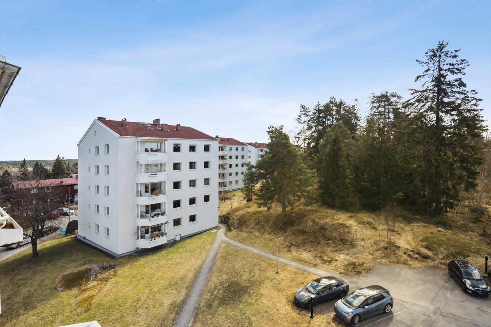 Utsikt fra balkongen. Galleribilde