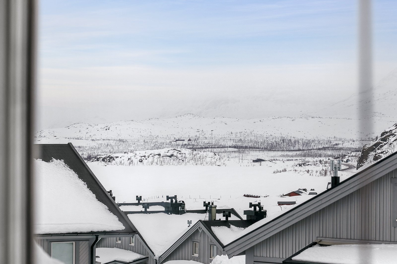 Utsikt fra stuevindu. Galleribilde