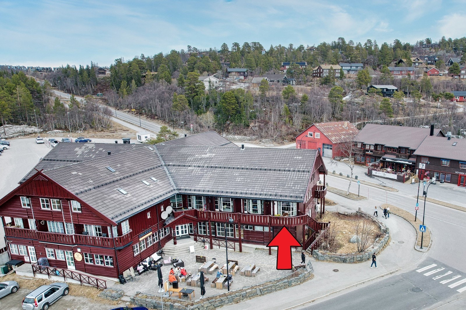 Sentral beliggenhet midt i Hovden sentrum Galleribilde