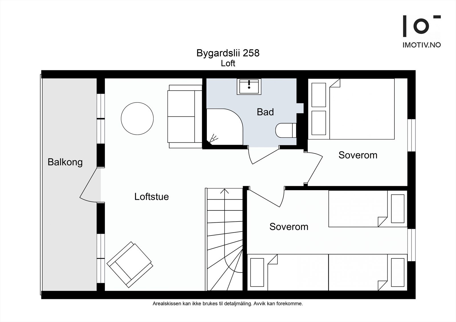 Plantegning loft Galleribilde