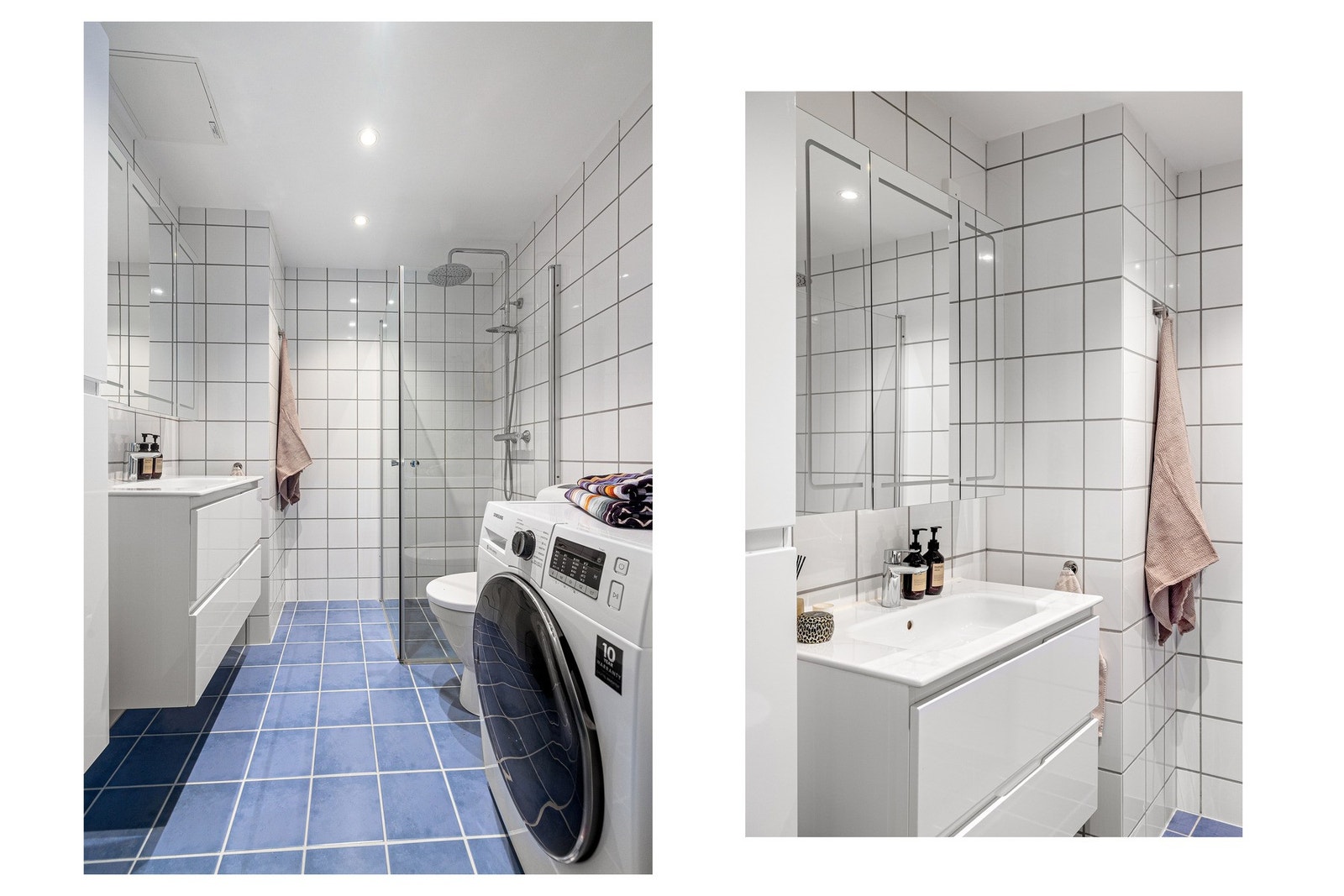 Baderomsinnredningen er ny fra 2020 og gir godt med oppbevaring i to skuffer. Galleribilde