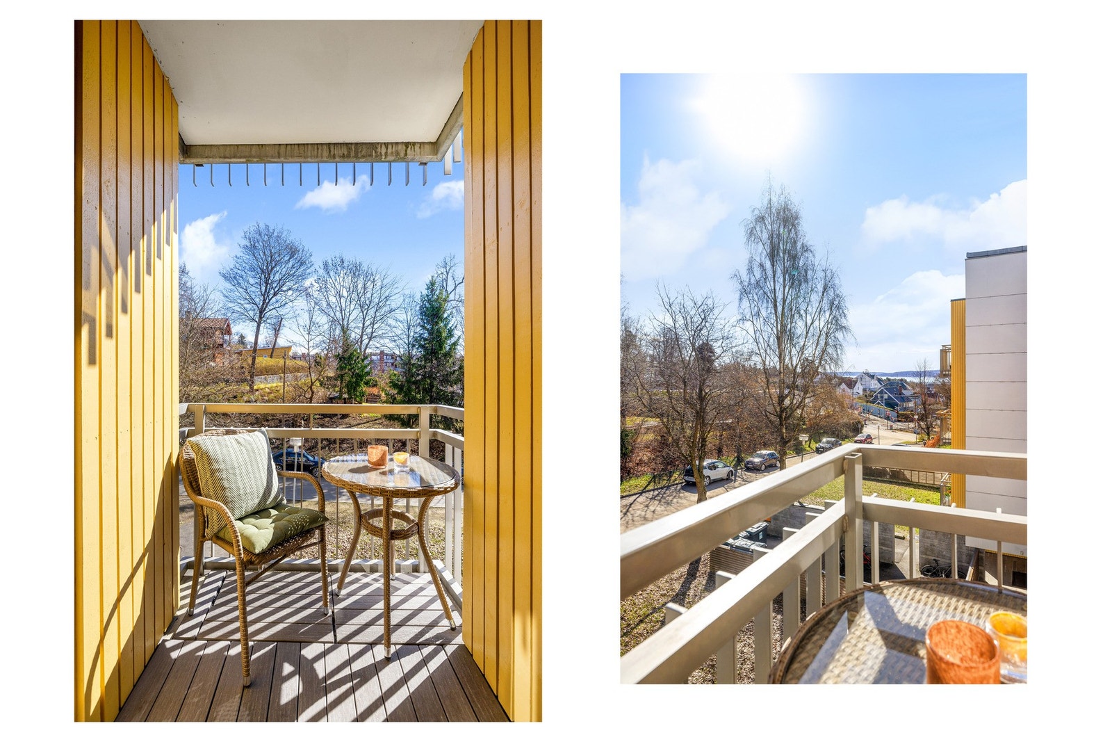 Lys og arealeffektiv 1-roms andelsleilighet med alkove og flott balkong. Galleribilde