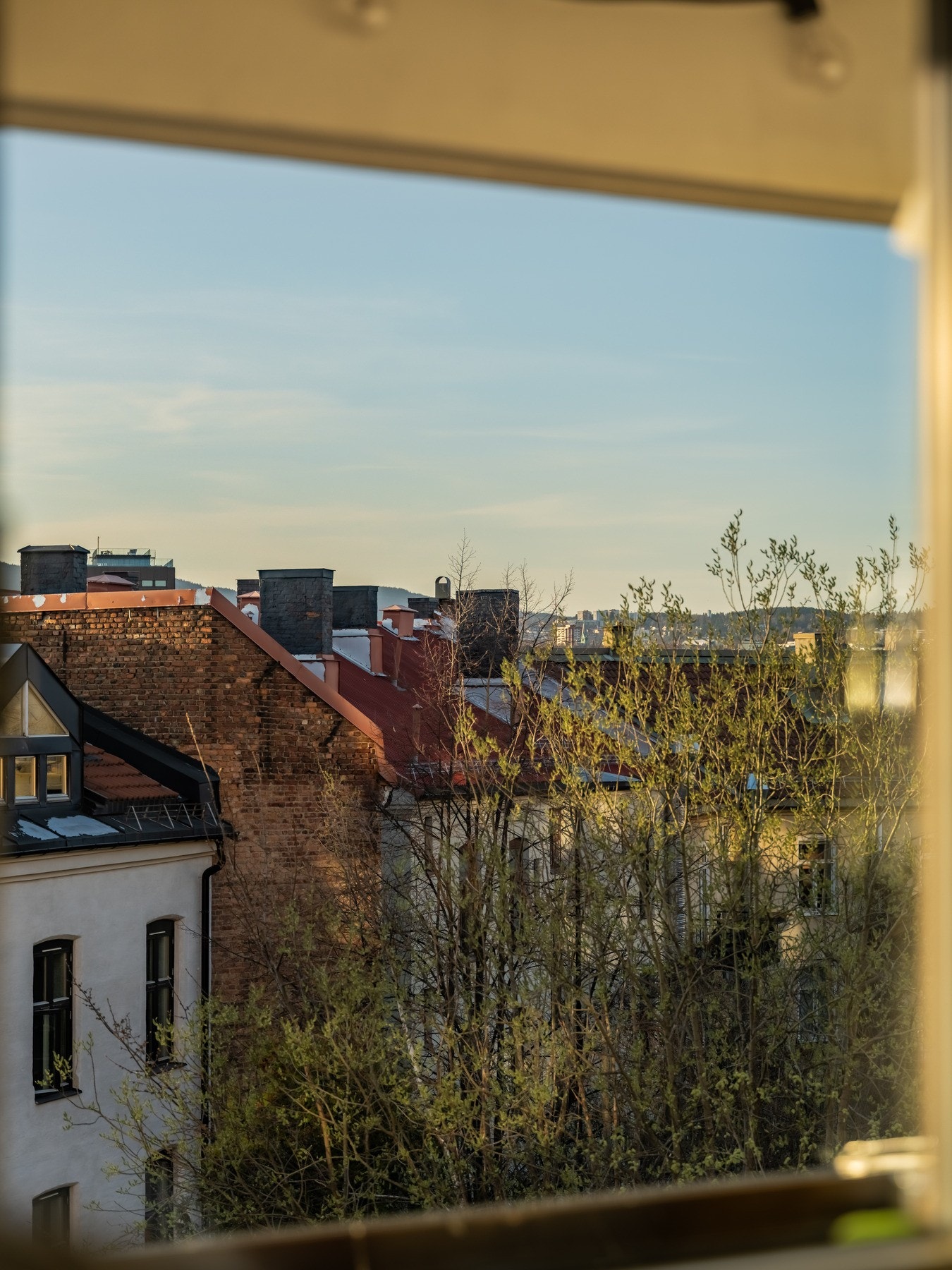 Herlig utsikt mot nord fra senga. Galleribilde