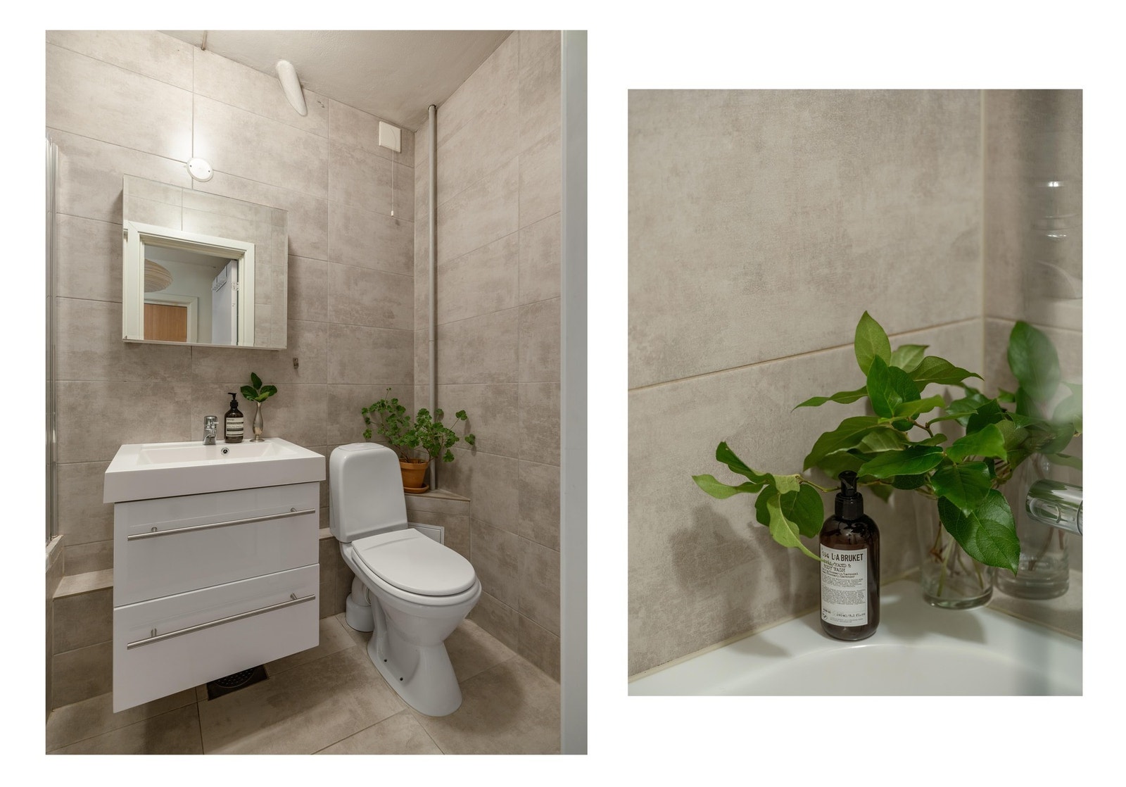 Badet ble modernisert i 2015 med nye fliser og innredning. Galleribilde