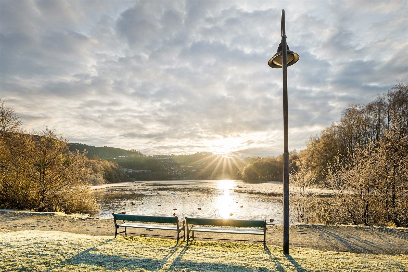 Ortuvannet en fin vintersdag Galleribilde