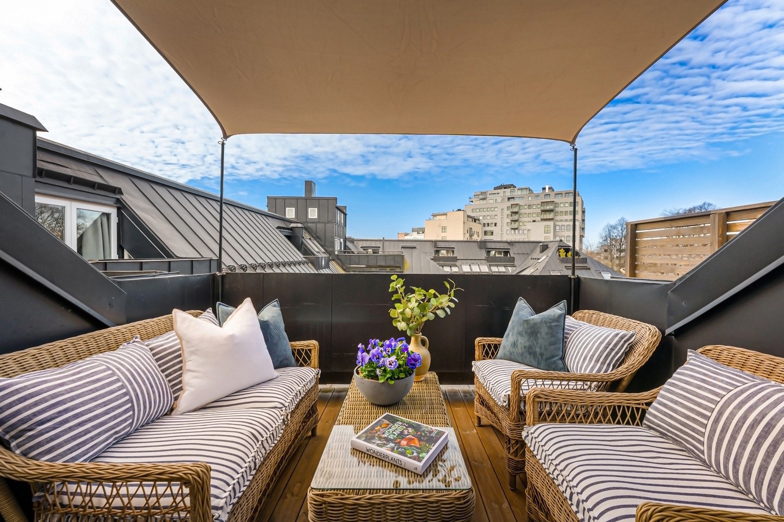 I 2019 ble det lagt Kebony vedlikeholdsfritt gulv på takterrassen i regi borettslaget Galleribilde