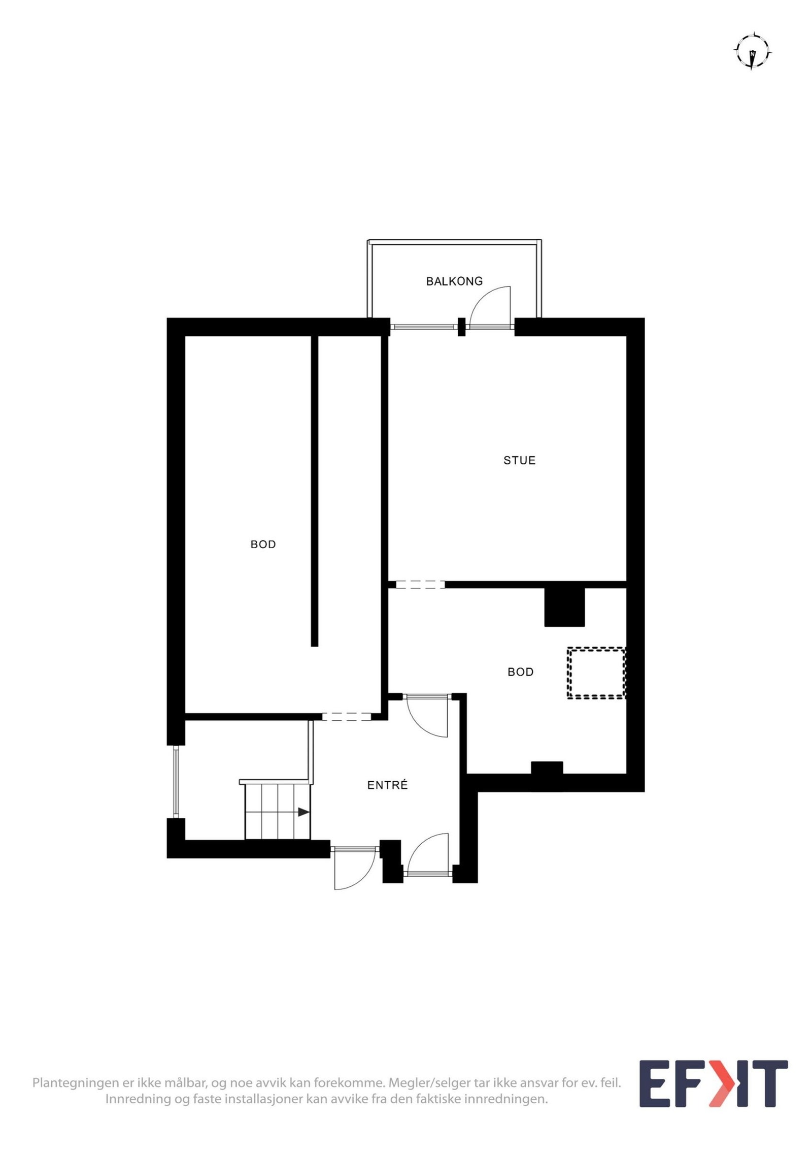Plantegning loft etasjen Galleribilde