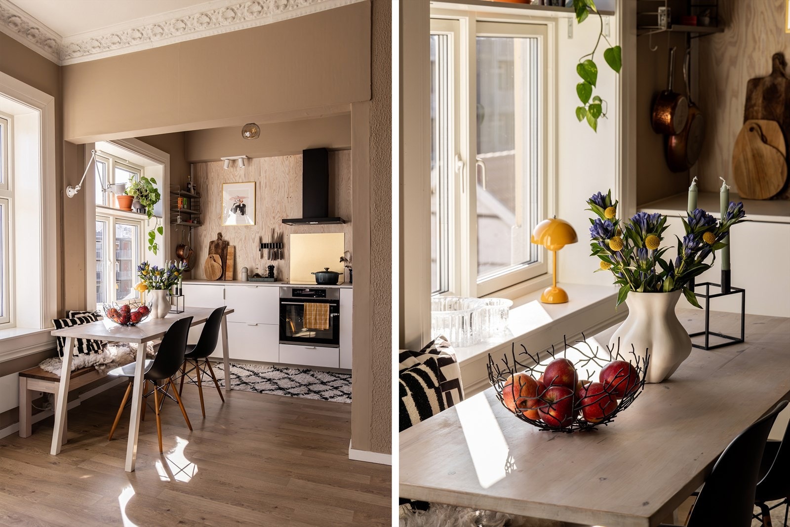 Leiligheten har etterspurte kvaliteter og en behagelig atmosfære - her er det lett å trives! Galleribilde