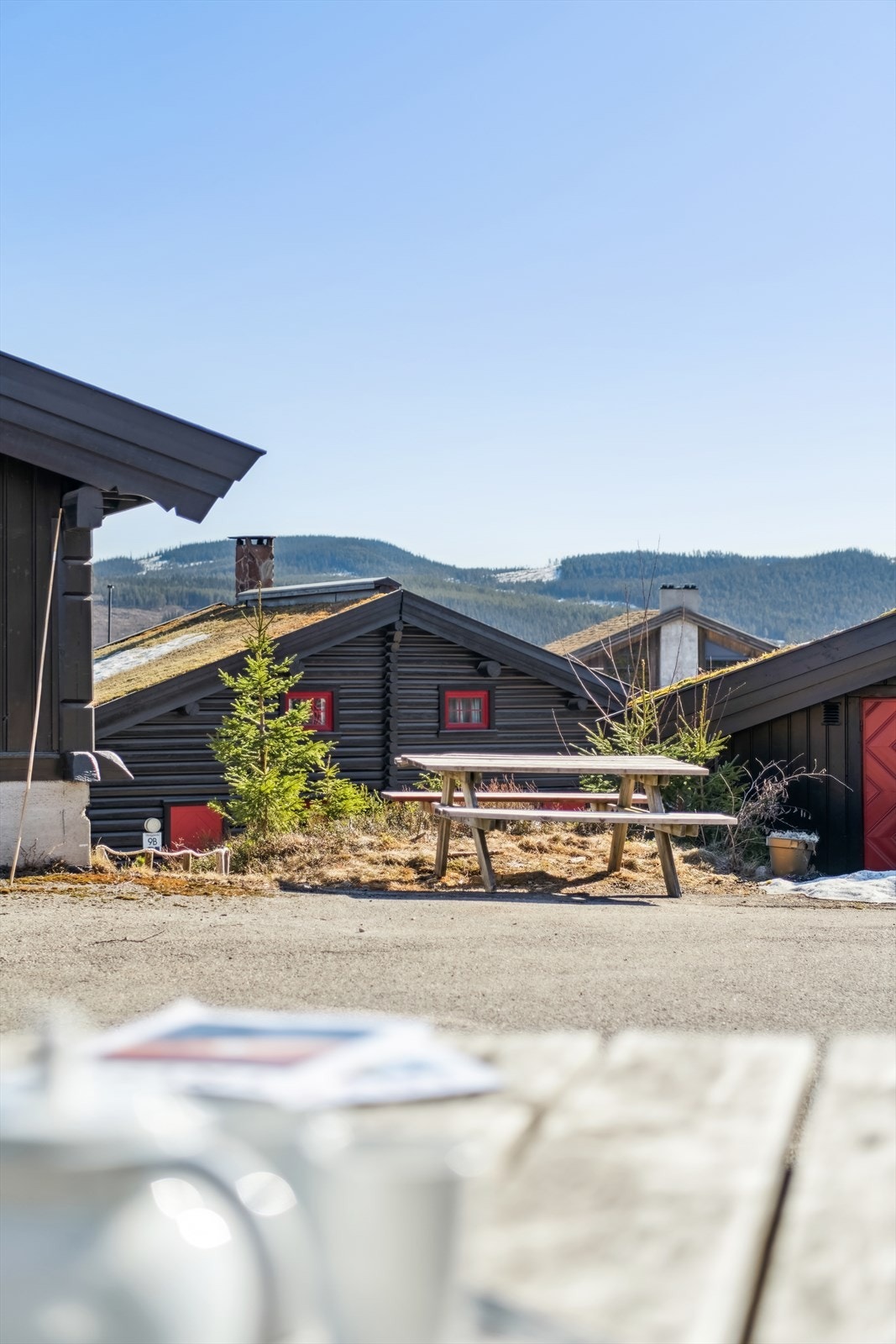 Utsikt fra terrassen mot øst. Galleribilde