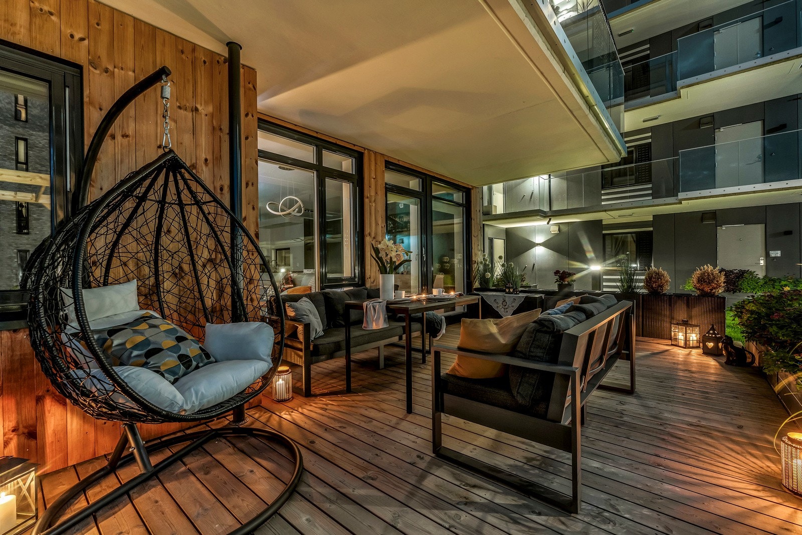 Og slik ser det ut på kvelden - lunt og koselig Galleribilde