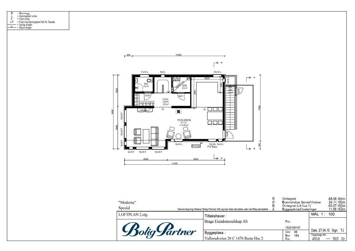 Plantegning 2. etg. Galleribilde