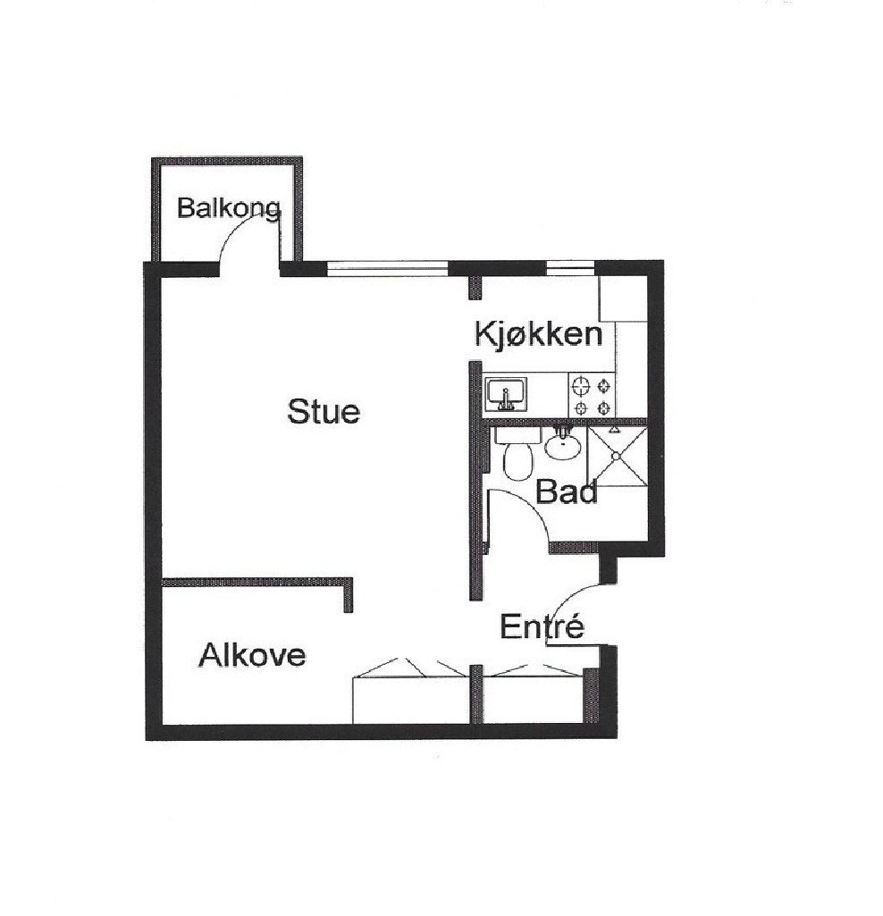 Boligen disponerer bod på 2 kvm Galleribilde